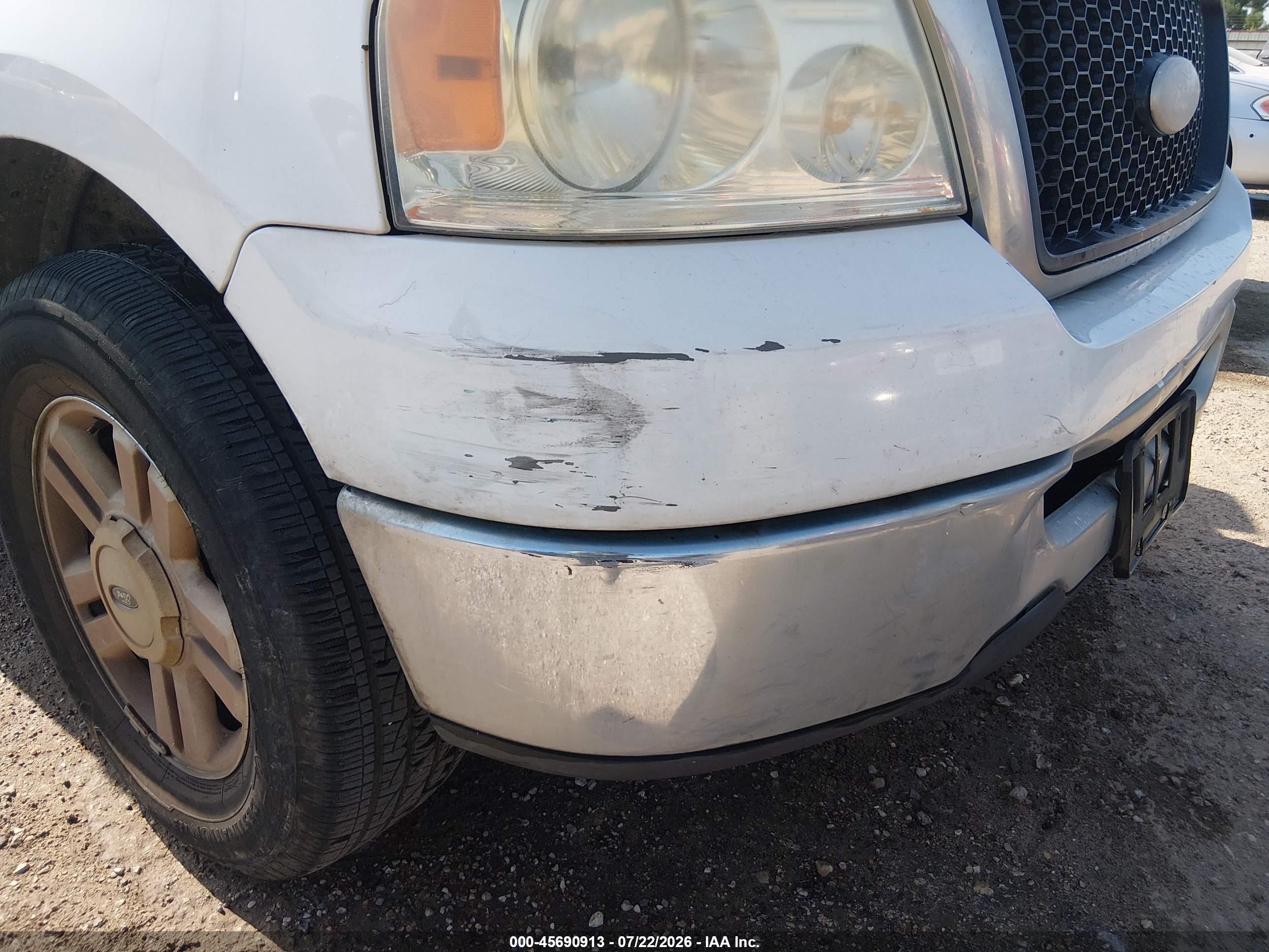 2007 Ford F-150 Xlt White vin: 1FTRW12W67KC60236