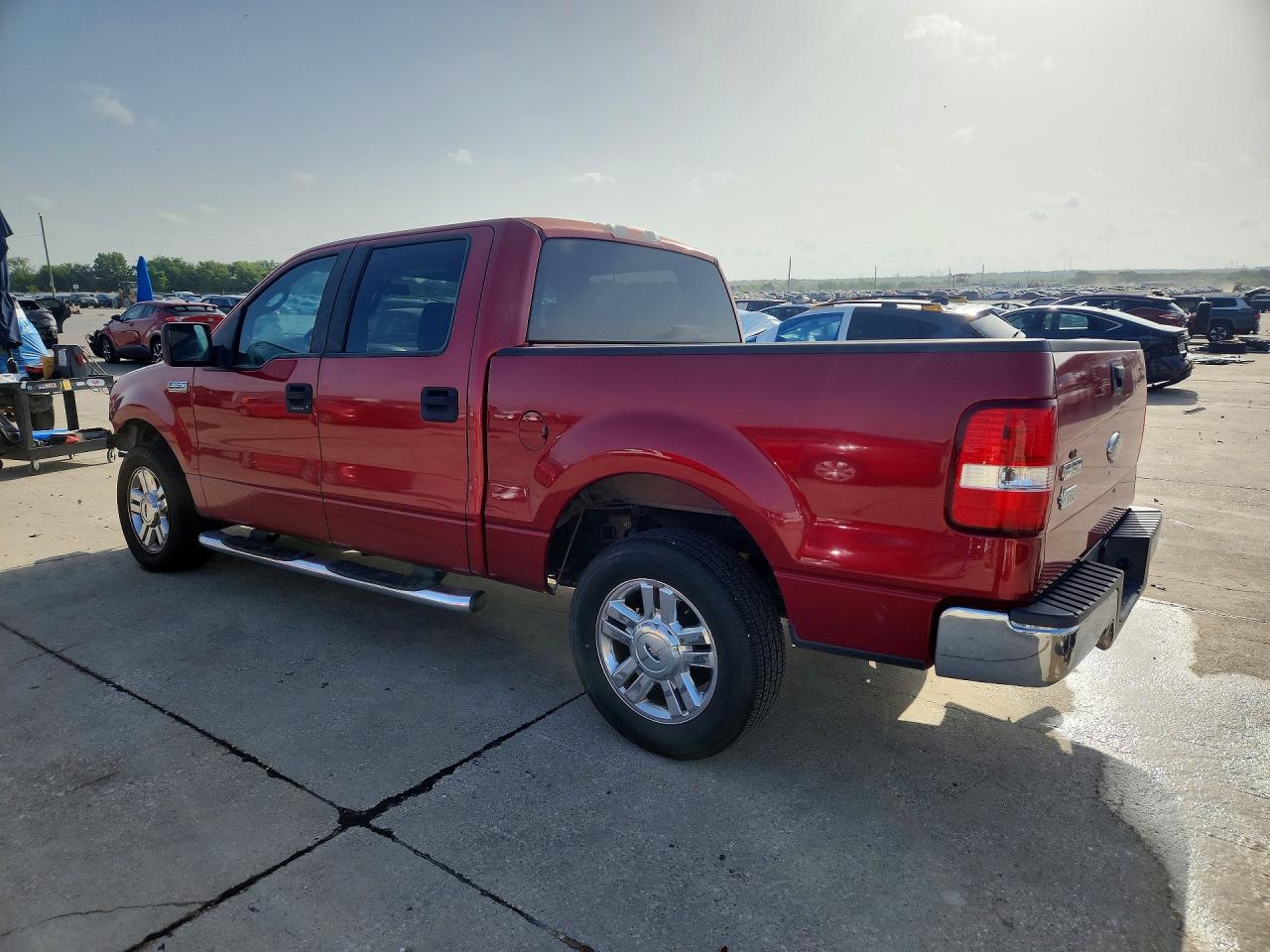 2008 Ford F150 Supercrew Red vin: 1FTRW12W68FA10294