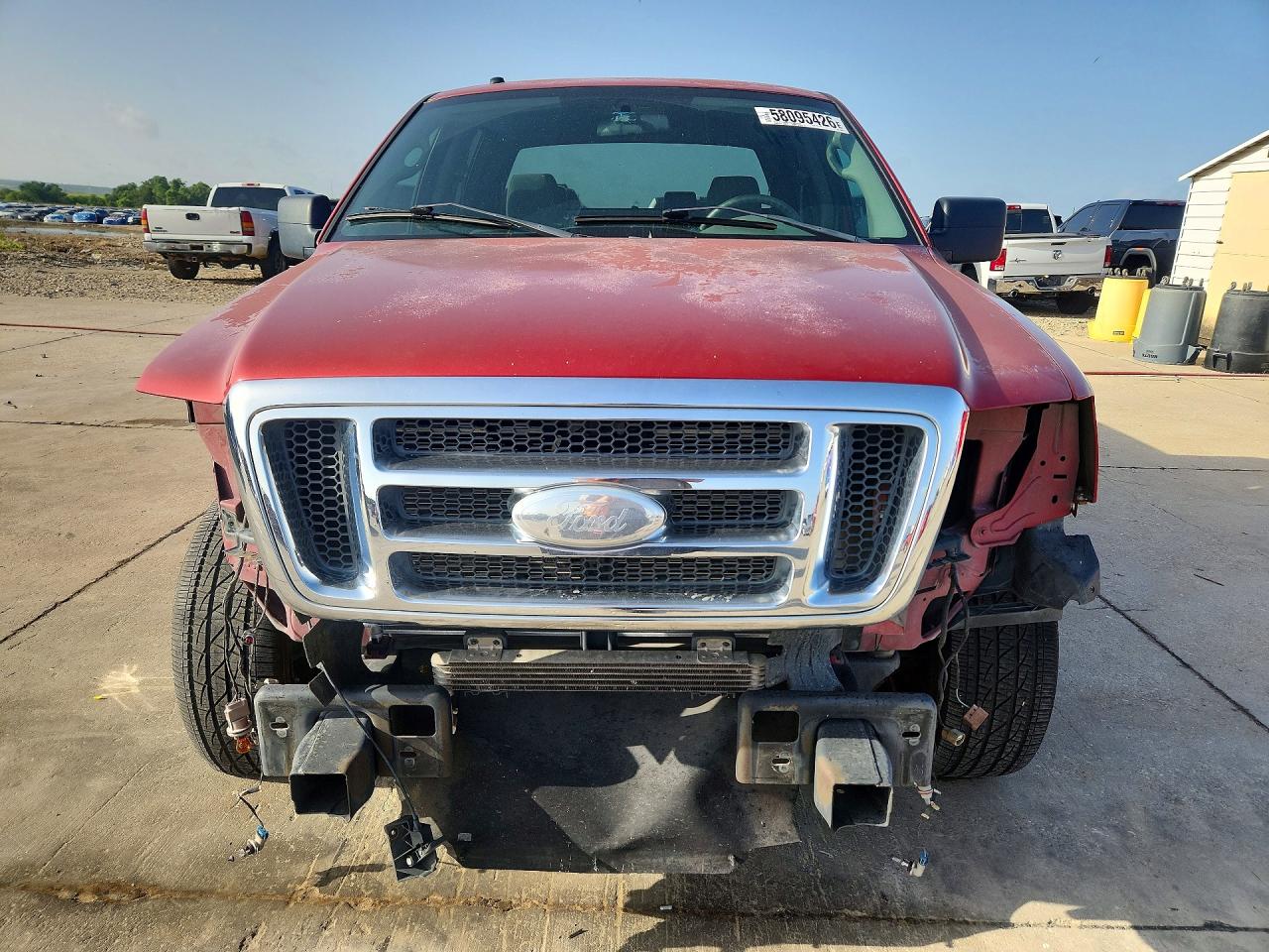 2008 Ford F150 Supercrew Red vin: 1FTRW12W68FA10294