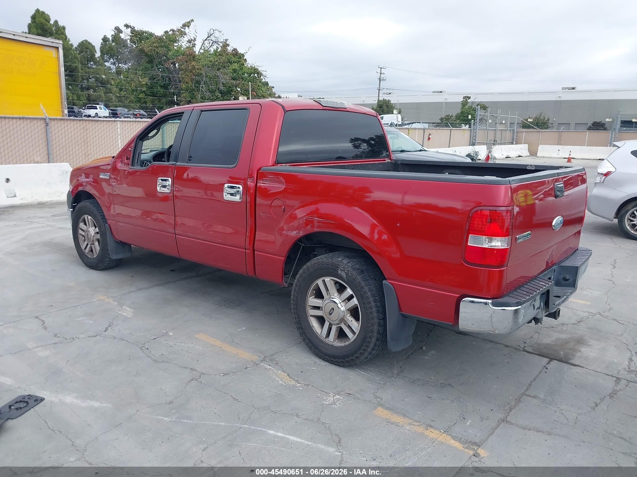 2008 Ford F-150 60th Anniversary/fx2/xl/xlt Red vin: 1FTRW12W68FA23451