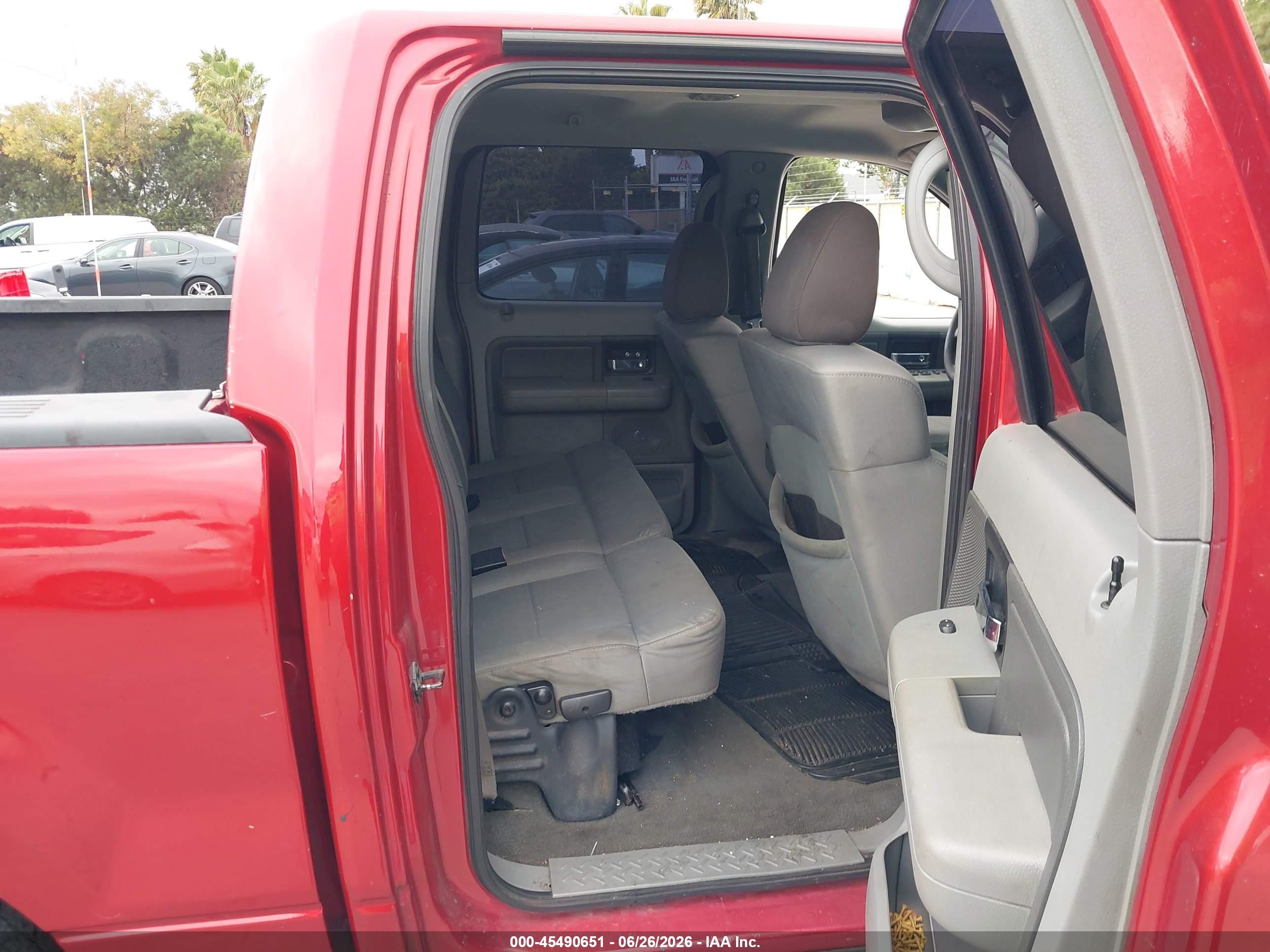 2008 Ford F-150 60th Anniversary/fx2/xl/xlt Red vin: 1FTRW12W68FA23451