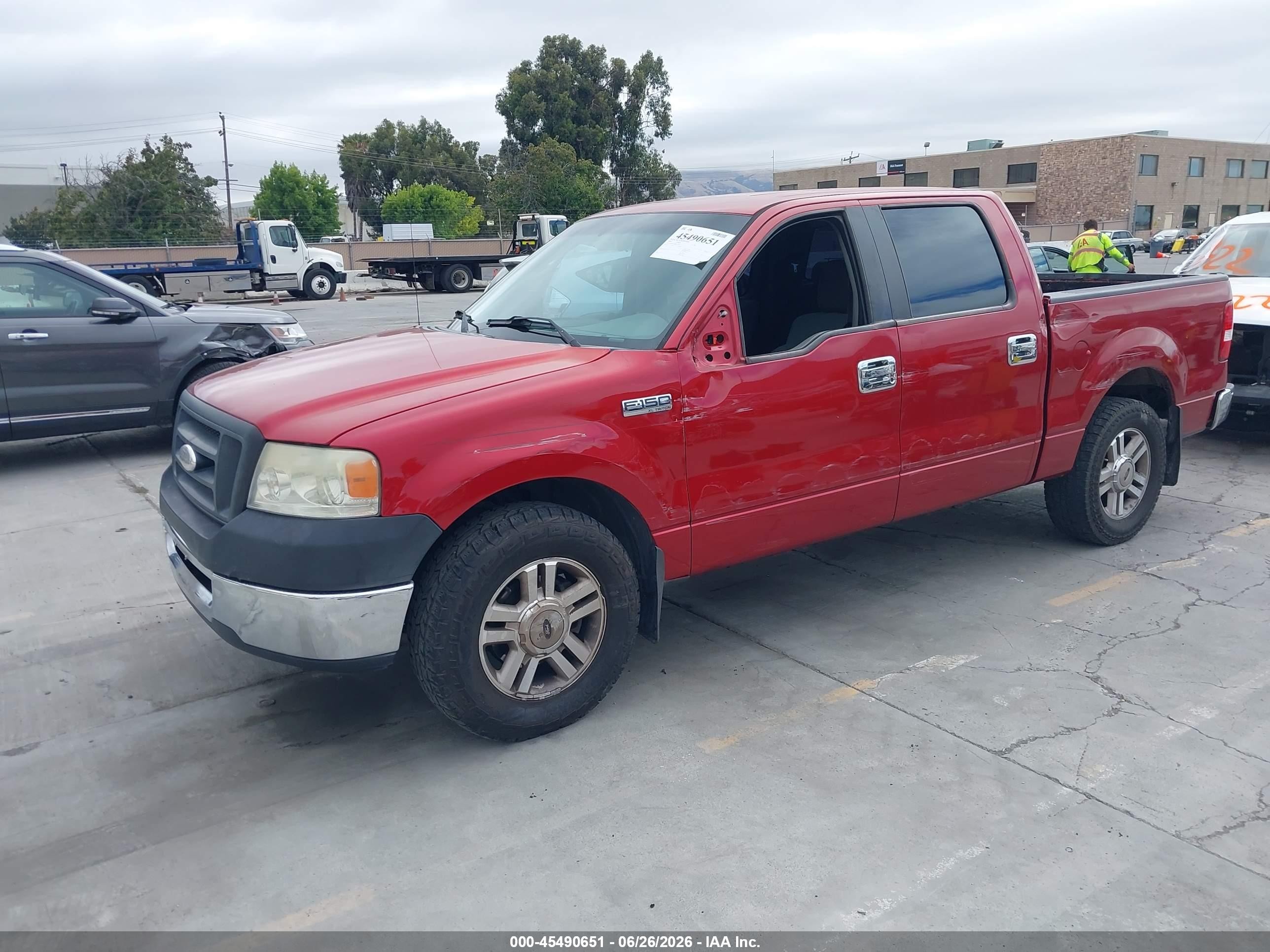 2008 Ford F-150 60th Anniversary/fx2/xl/xlt Red vin: 1FTRW12W68FA23451