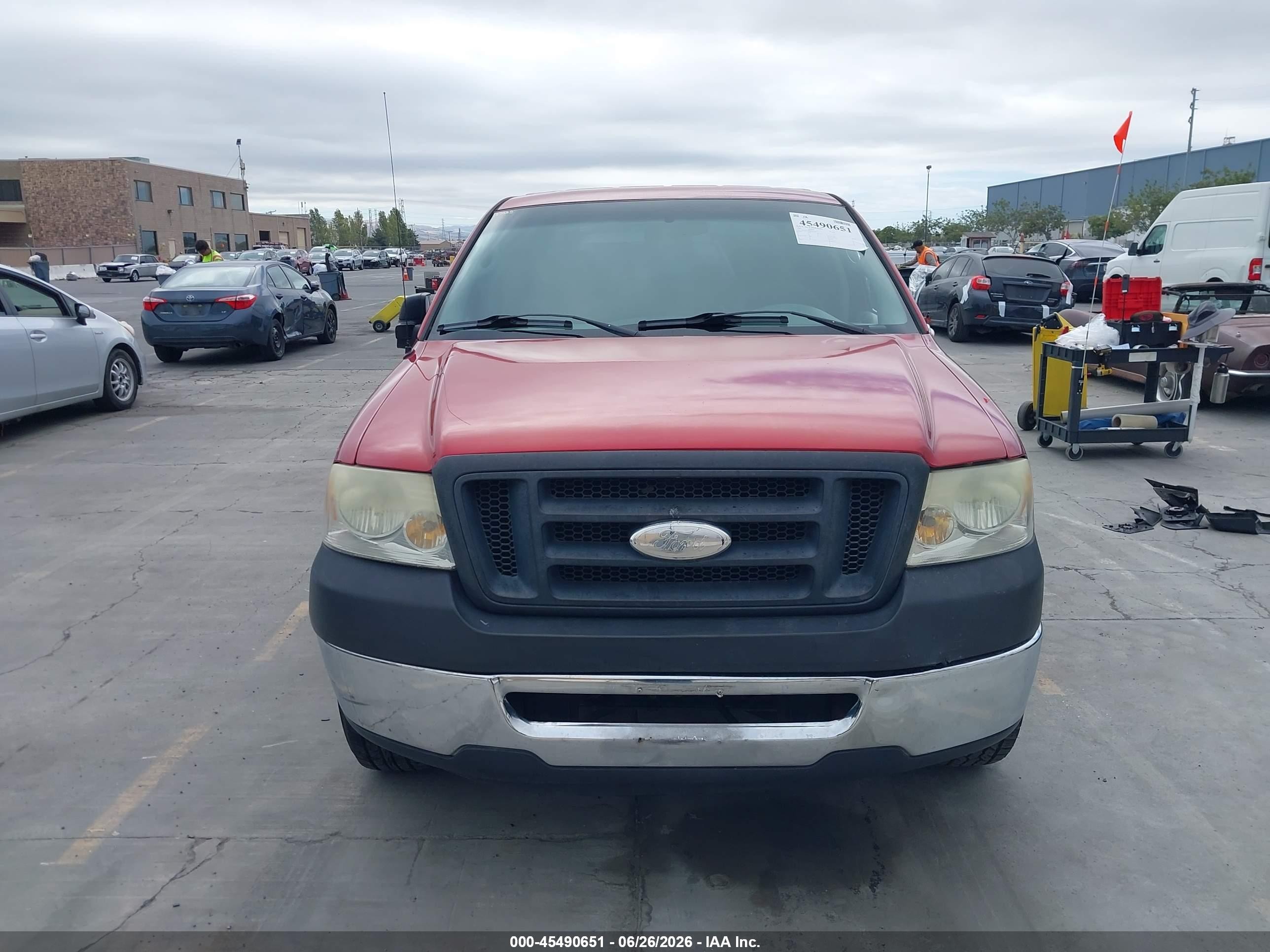 2008 Ford F-150 60th Anniversary/fx2/xl/xlt Red vin: 1FTRW12W68FA23451