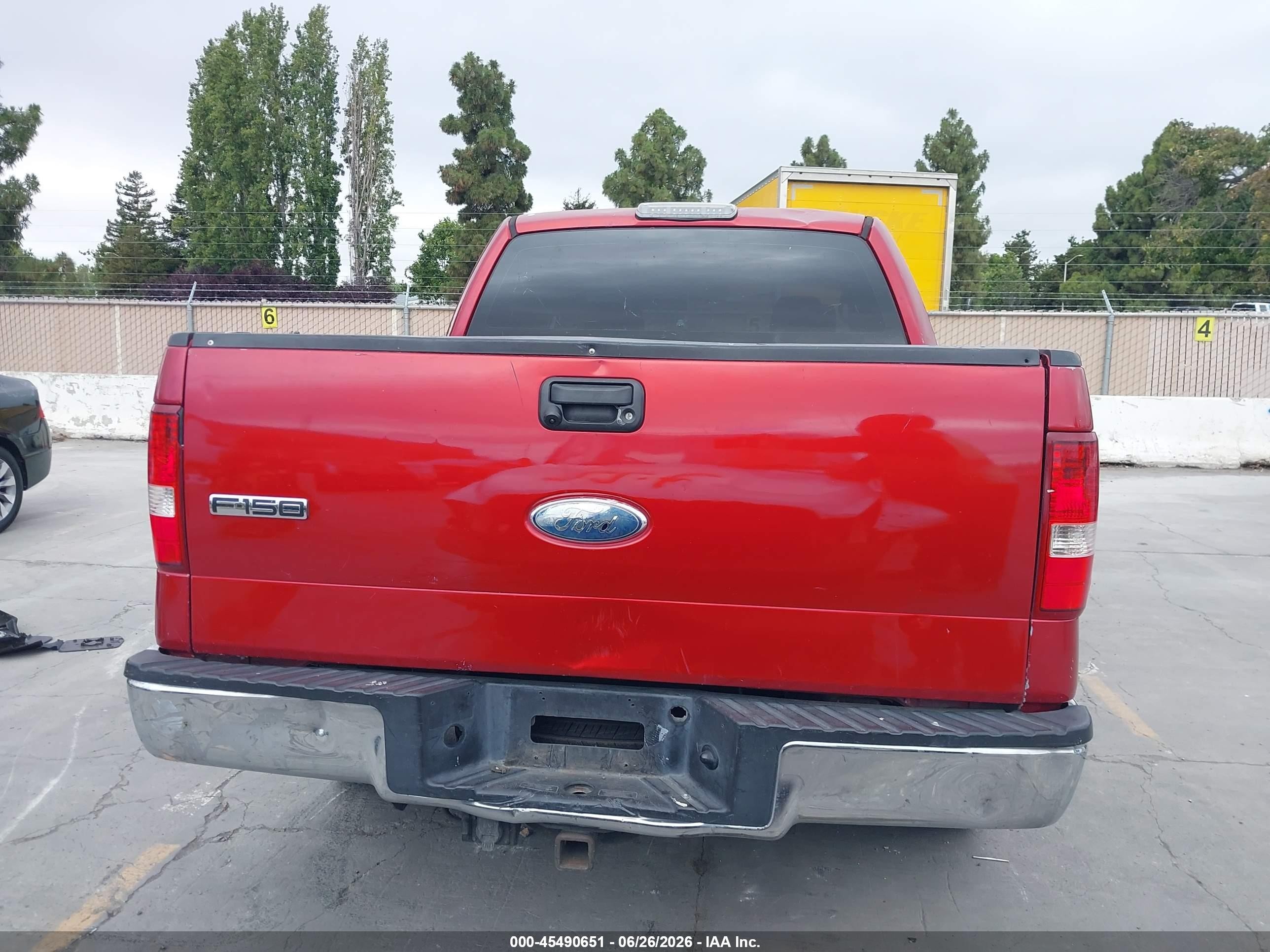 2008 Ford F-150 60th Anniversary/fx2/xl/xlt Red vin: 1FTRW12W68FA23451