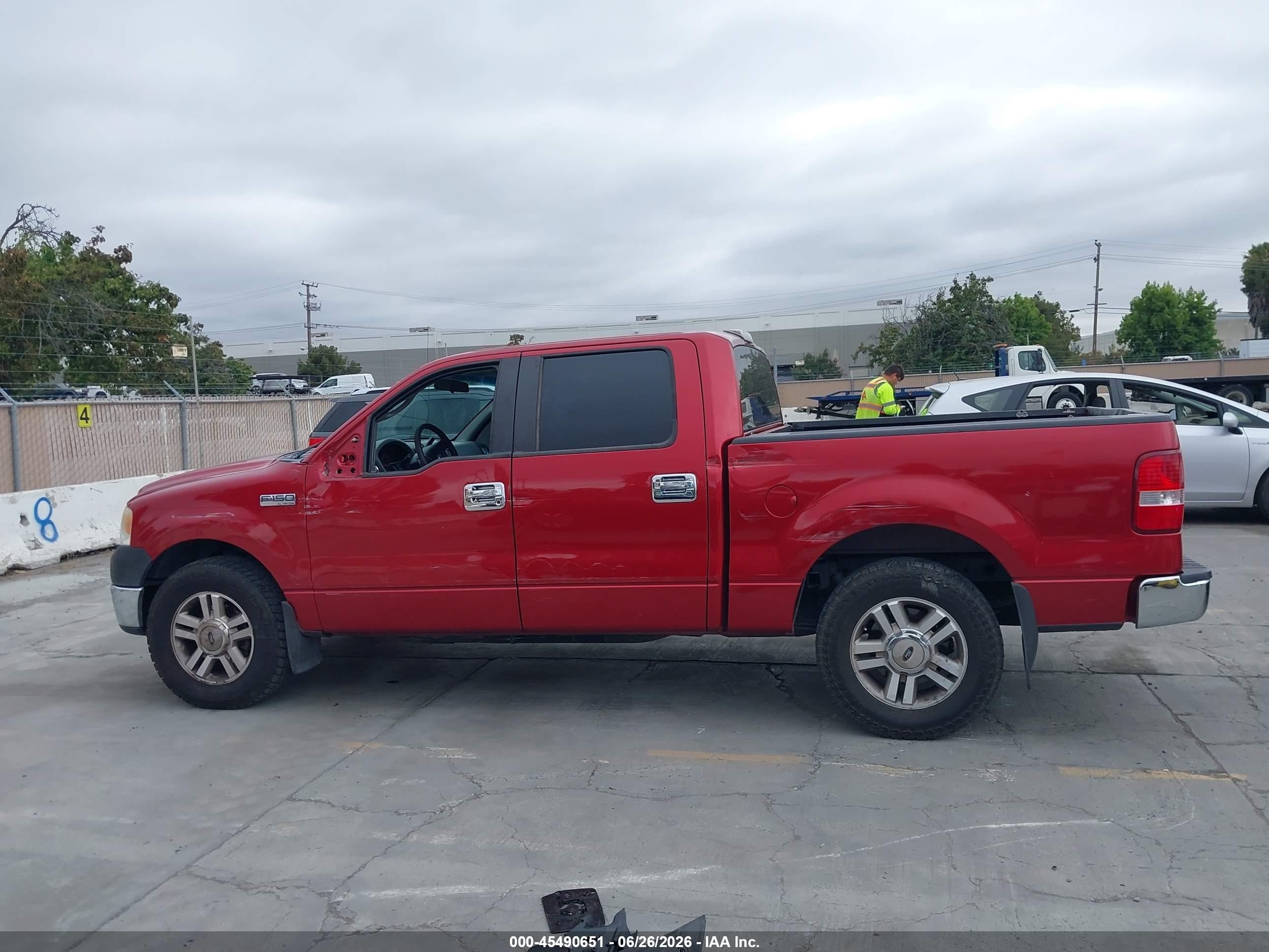 2008 Ford F-150 60th Anniversary/fx2/xl/xlt Red vin: 1FTRW12W68FA23451