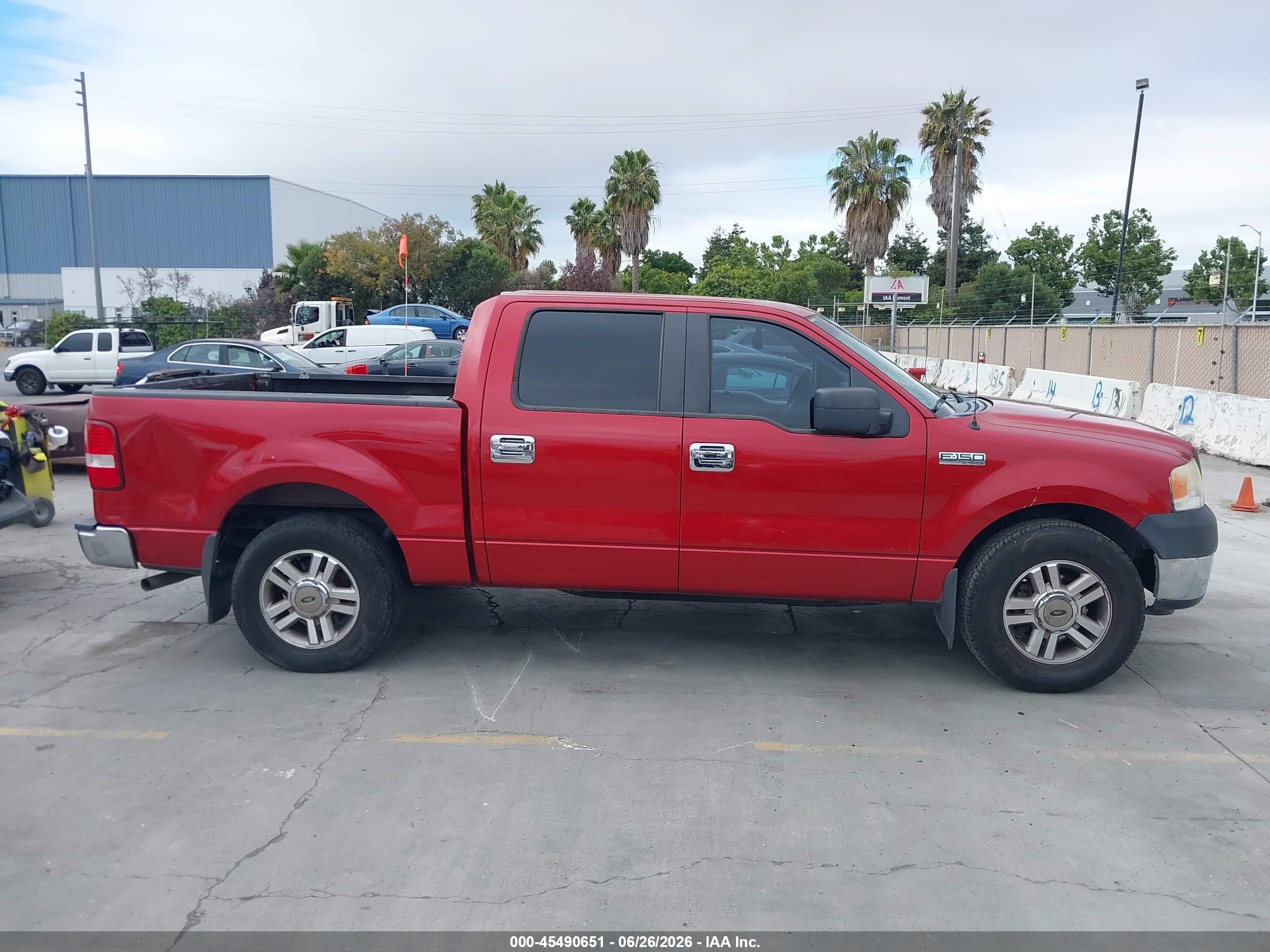 2008 Ford F-150 60th Anniversary/fx2/xl/xlt Red vin: 1FTRW12W68FA23451