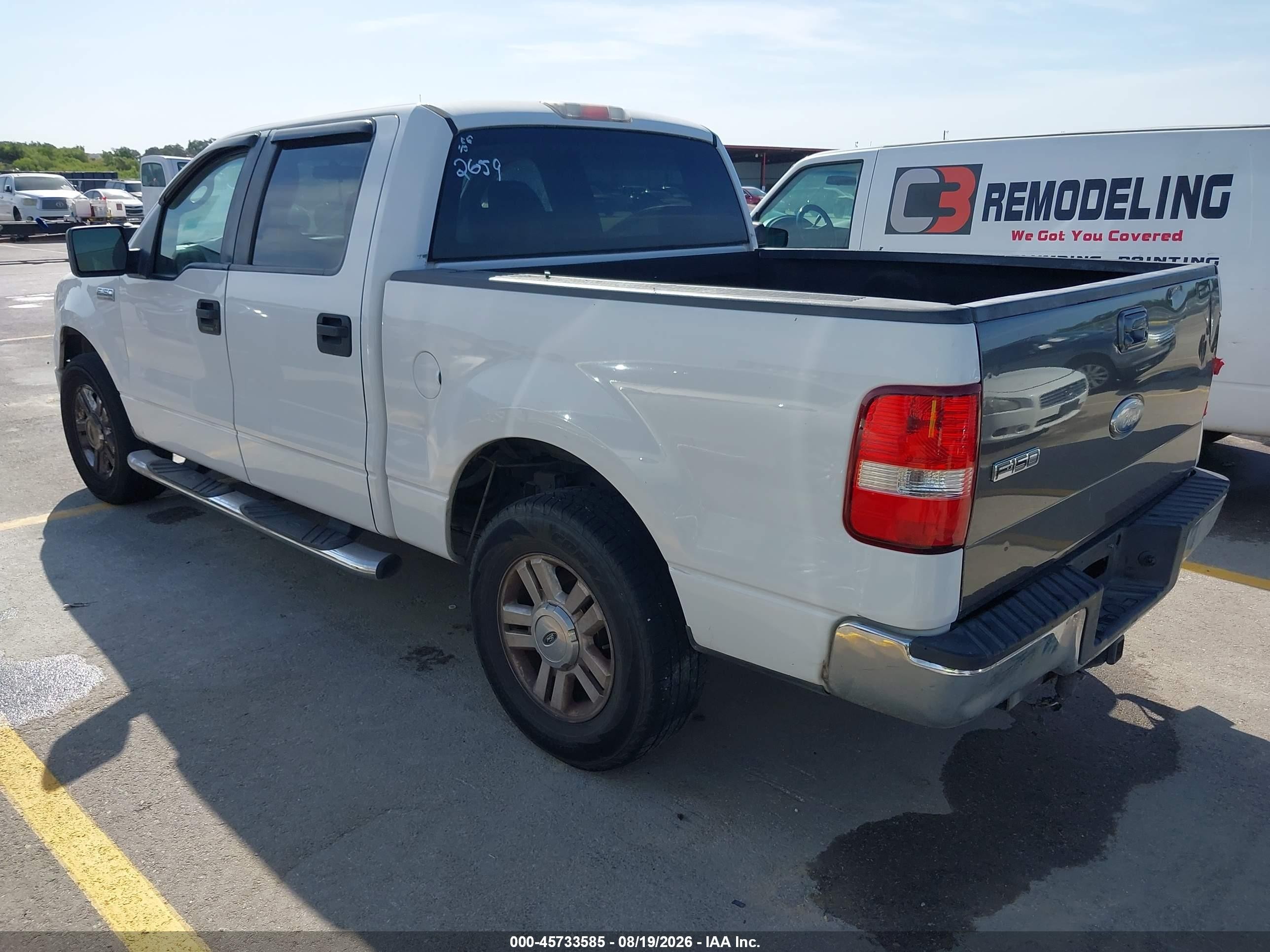 2008 Ford F-150 60th Anniversary/fx2/xl/xlt White vin: 1FTRW12W68FA82659