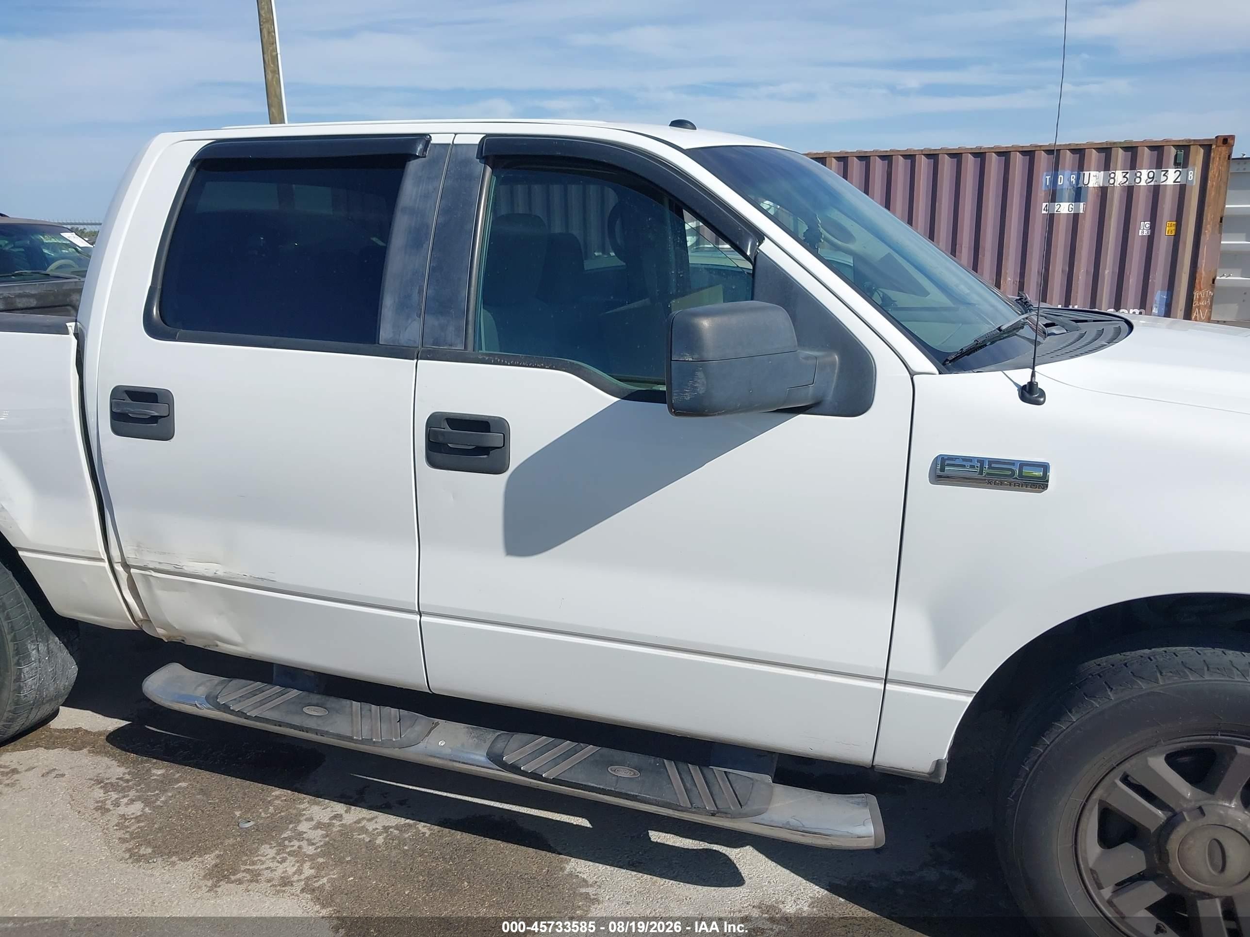 2008 Ford F-150 60th Anniversary/fx2/xl/xlt White vin: 1FTRW12W68FA82659
