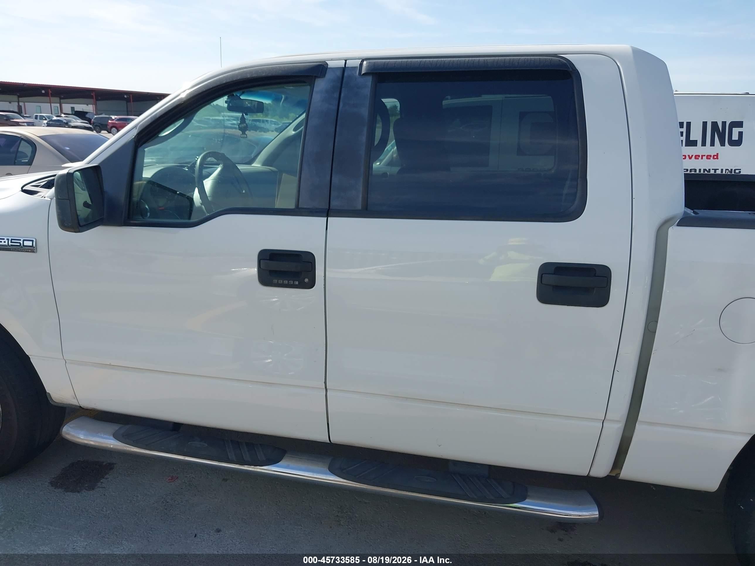 2008 Ford F-150 60th Anniversary/fx2/xl/xlt White vin: 1FTRW12W68FA82659