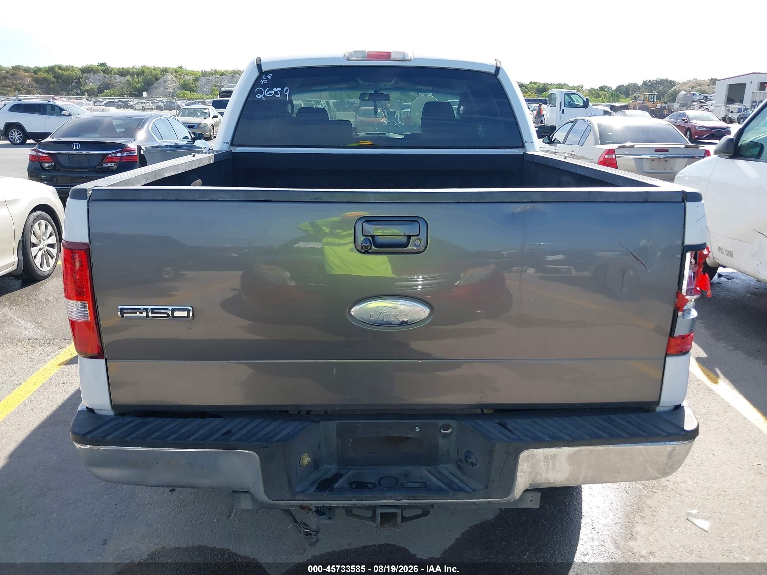 2008 Ford F-150 60th Anniversary/fx2/xl/xlt White vin: 1FTRW12W68FA82659
