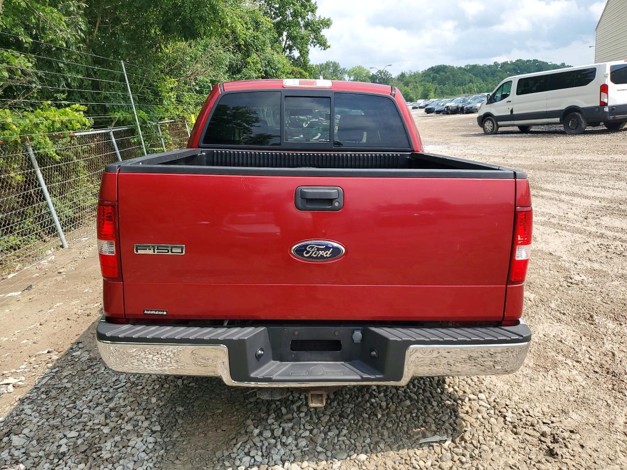 2008 Ford F150 Supercrew Red vin: 1FTRW12W68FB04434