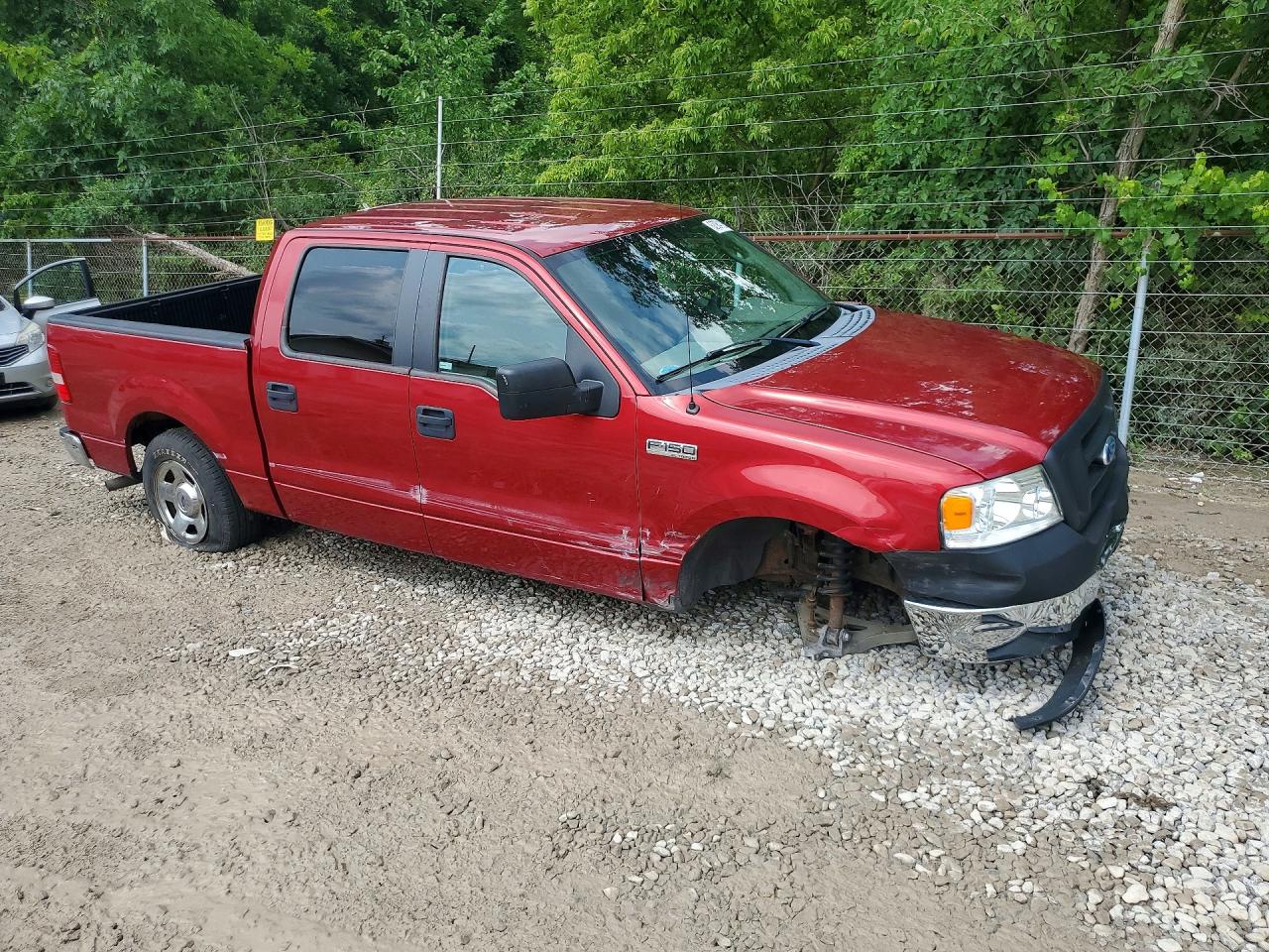 2008 Ford F150 Supercrew Red vin: 1FTRW12W68FB04434