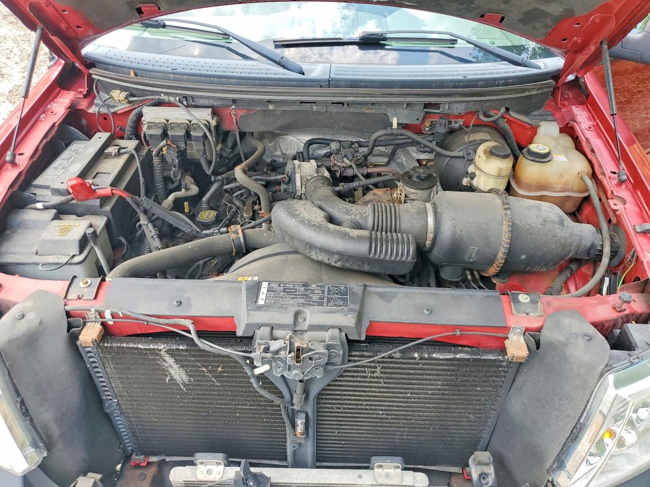 2008 Ford F150 Supercrew Red vin: 1FTRW12W68FB04434