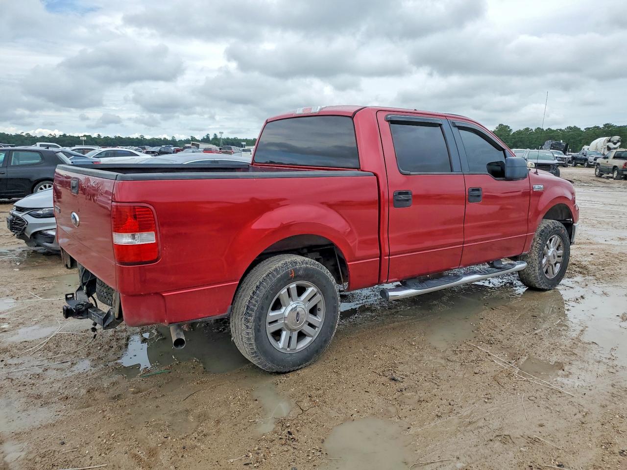 2008 Ford F150 Supercrew Red vin: 1FTRW12W68FB51138