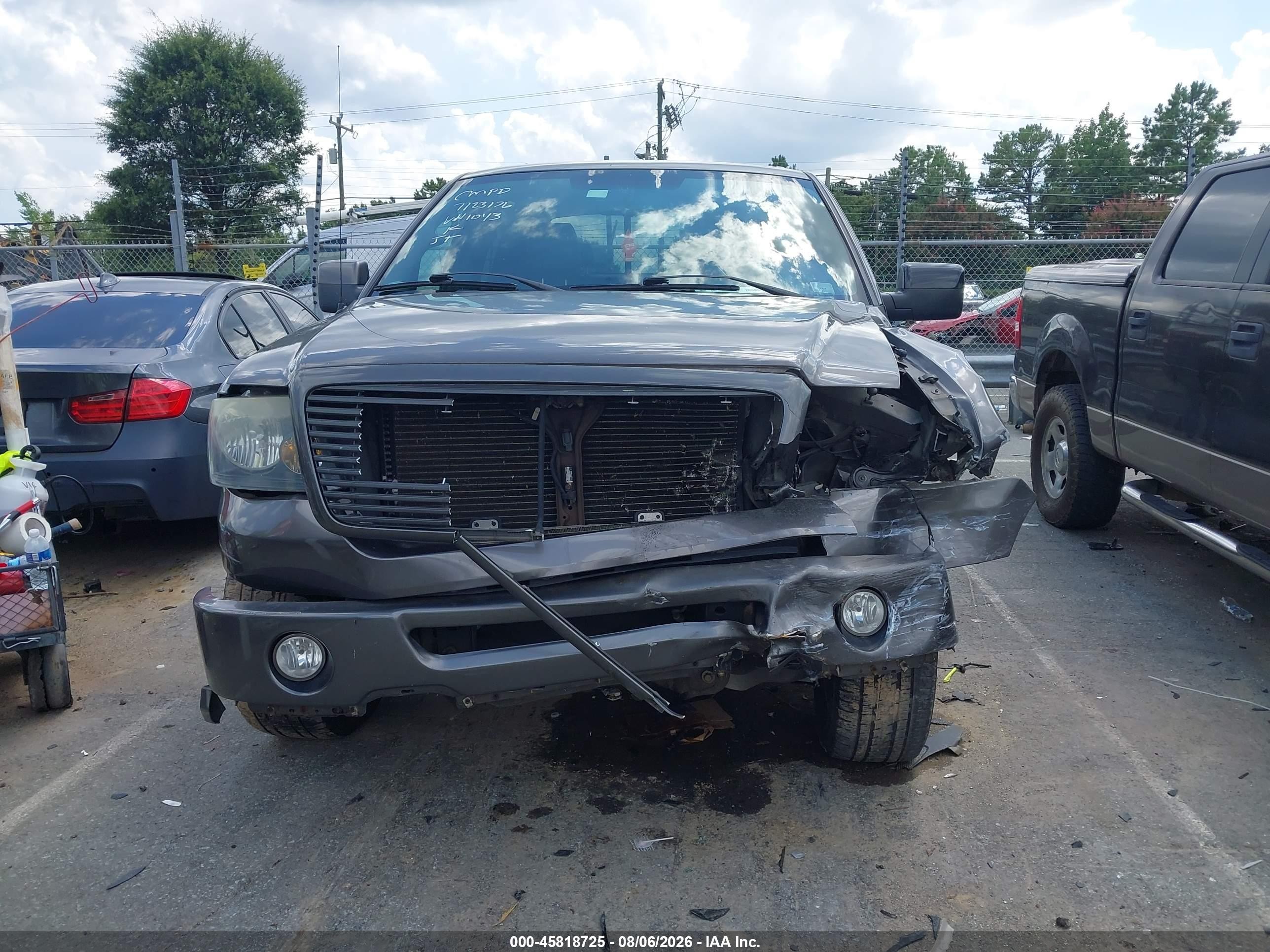 2008 Ford F-150 60th Anniversary/fx2/xl/xlt Gray vin: 1FTRW12W68KD81043
