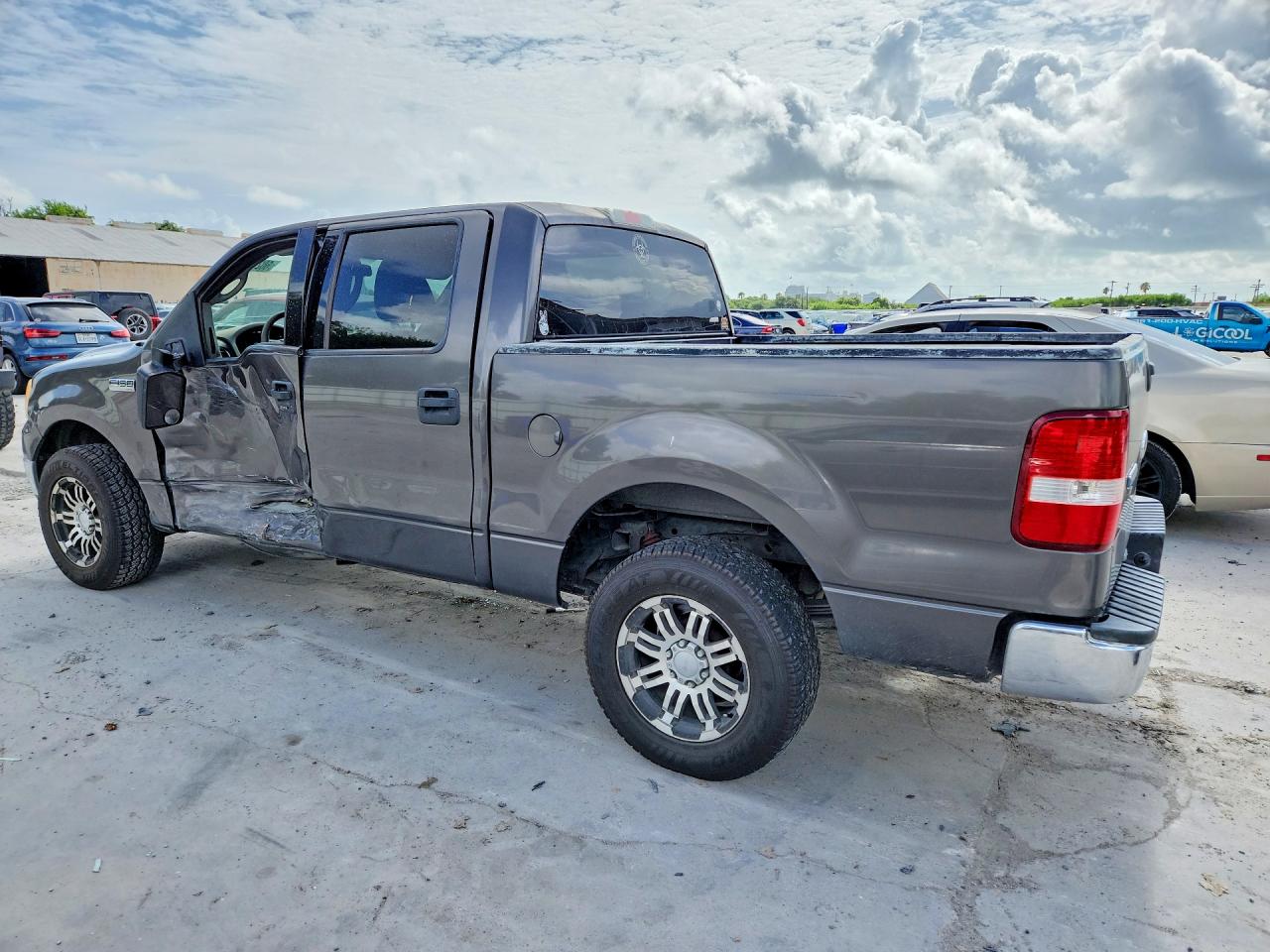 2004 Ford F150 Supercrew Gray vin: 1FTRW12W74KD13263