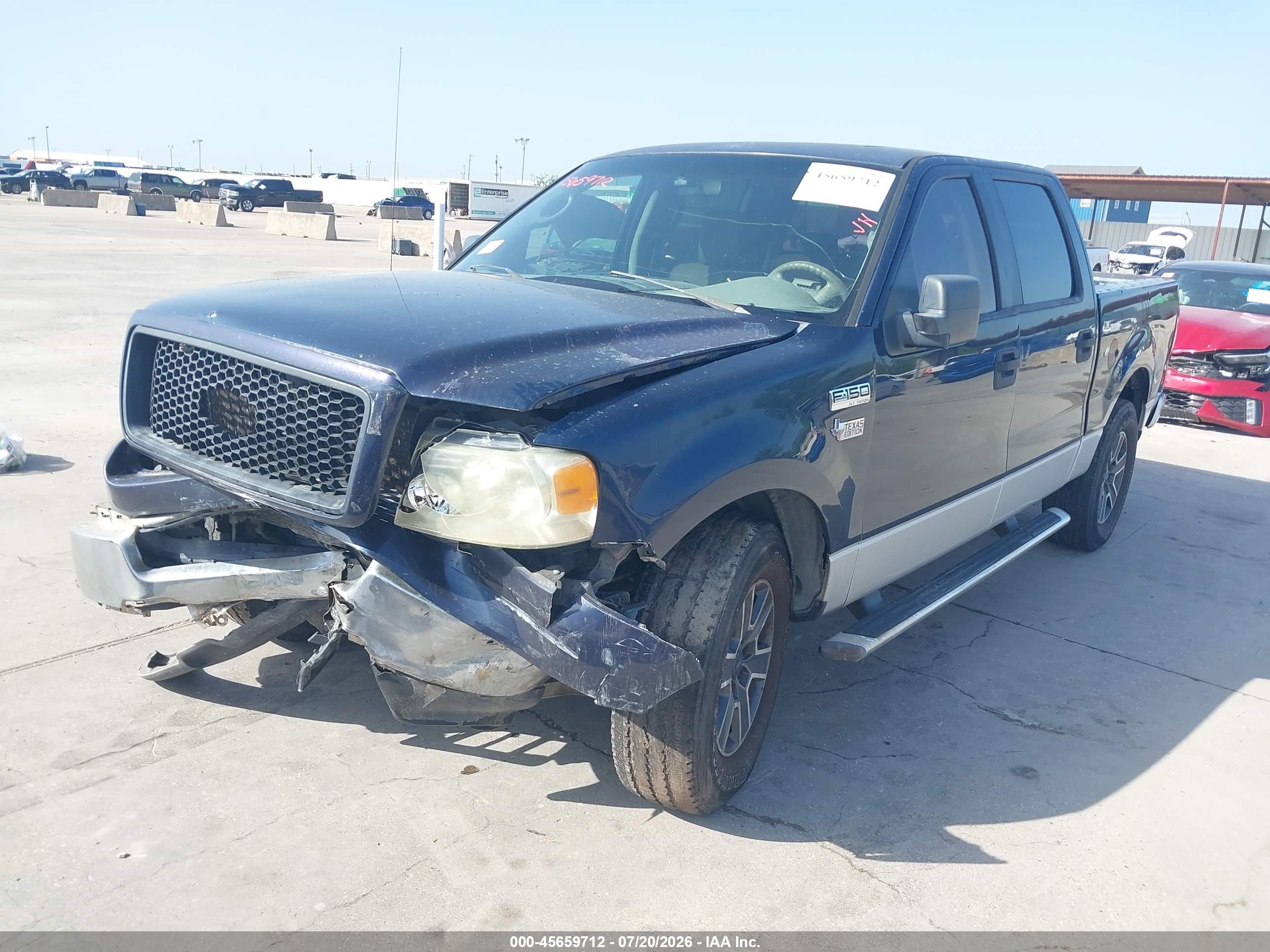 2005 Ford F-150 Xlt Blue vin: 1FTRW12W75FA31781