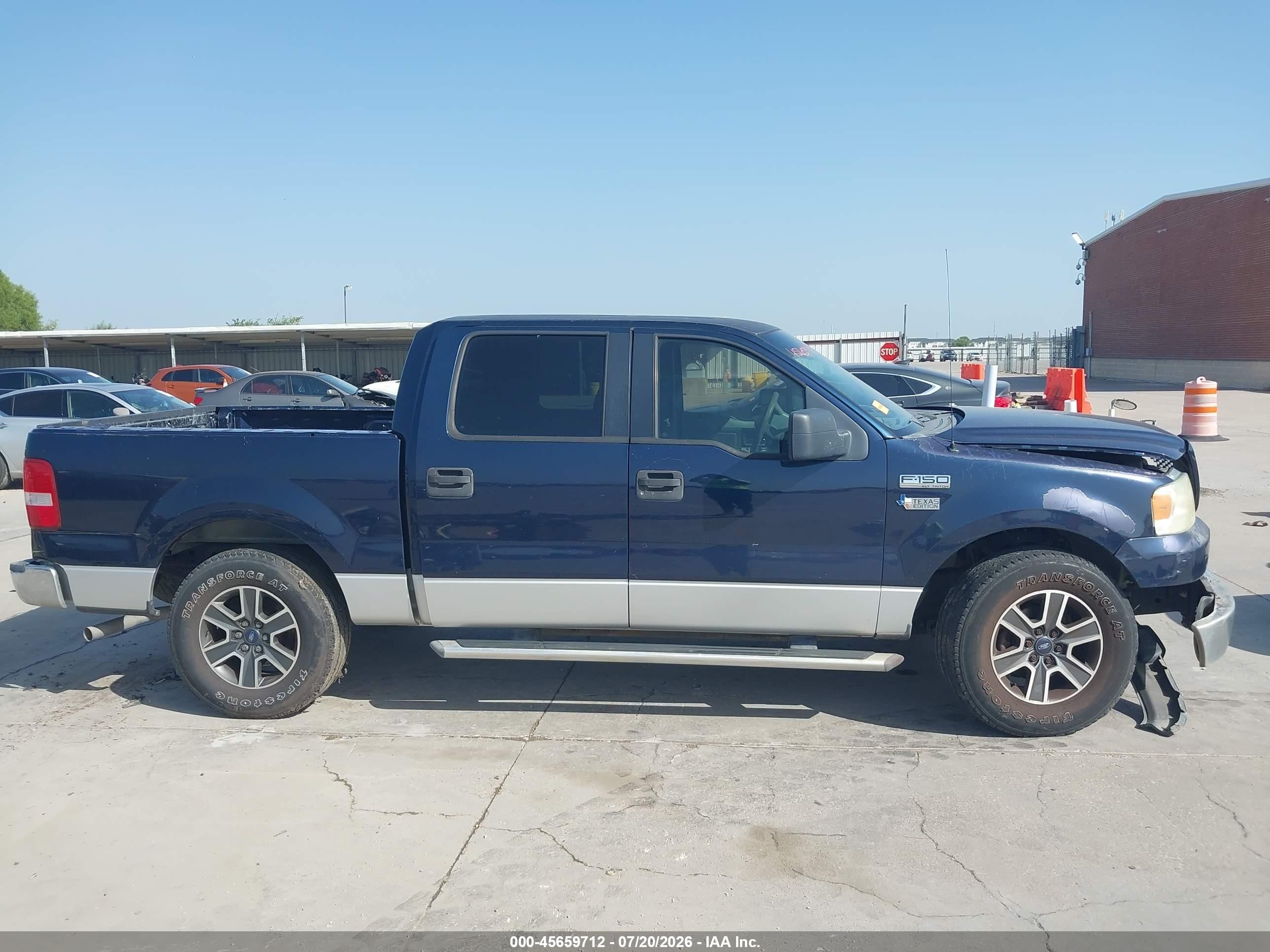 2005 Ford F-150 Xlt Blue vin: 1FTRW12W75FA31781