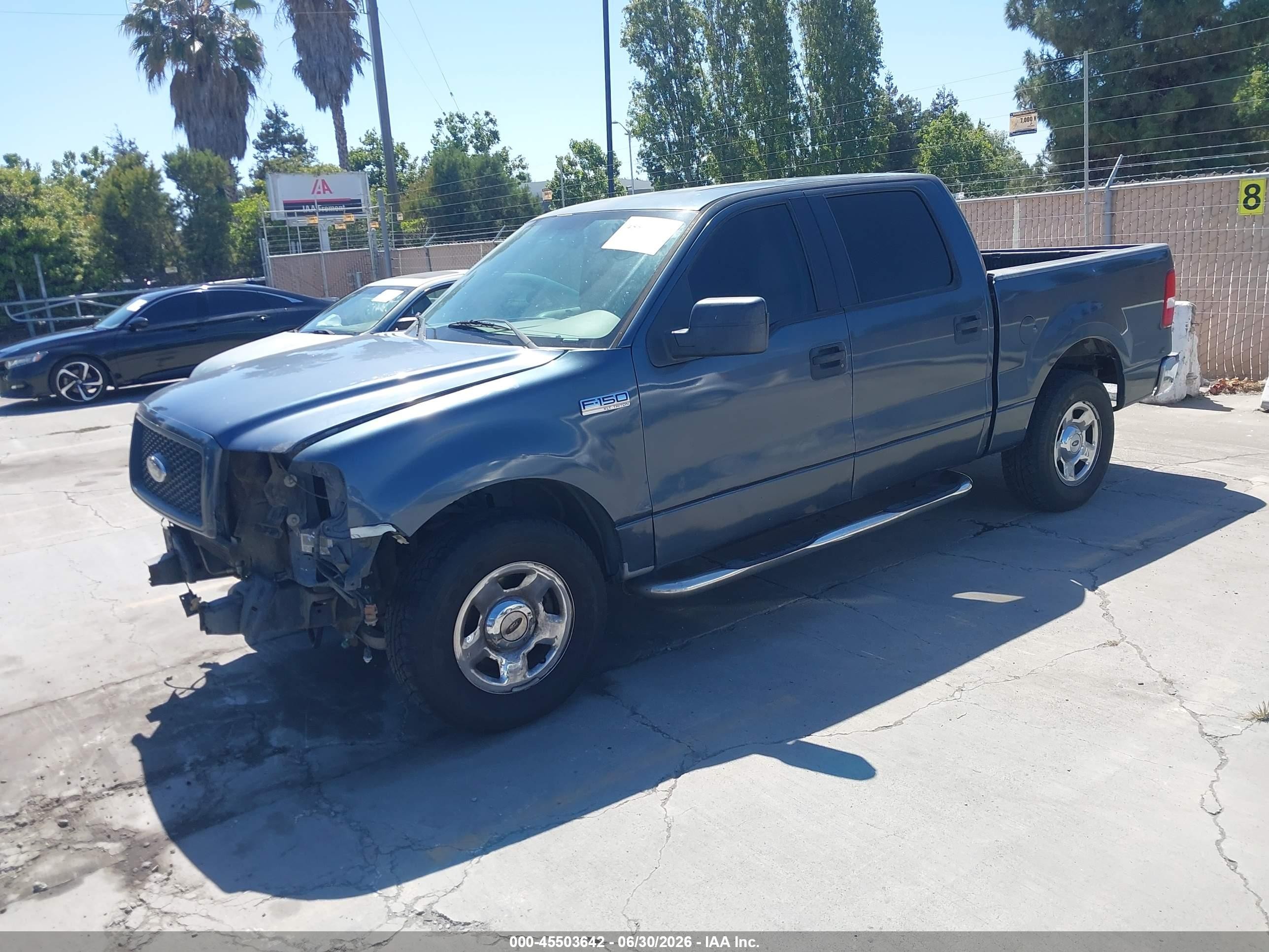 2005 Ford F-150 Xlt Blue vin: 1FTRW12W75KC03279