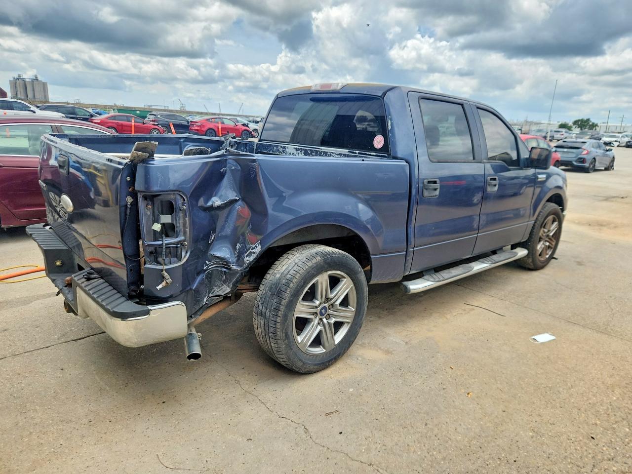 2006 Ford F150 Supercrew Blue vin: 1FTRW12W76KB75503