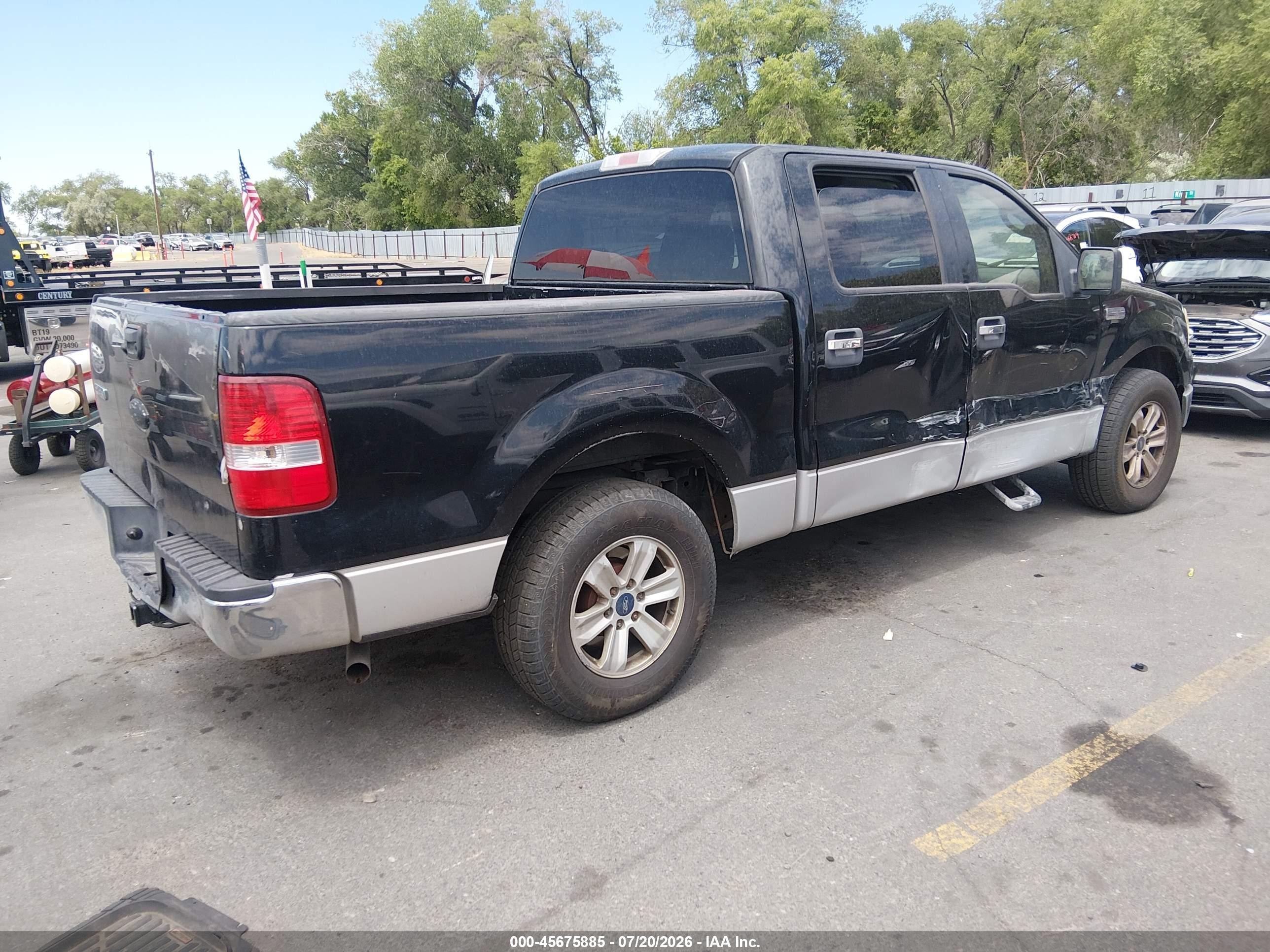 2006 Ford F-150 Xlt Black vin: 1FTRW12W76KC60244
