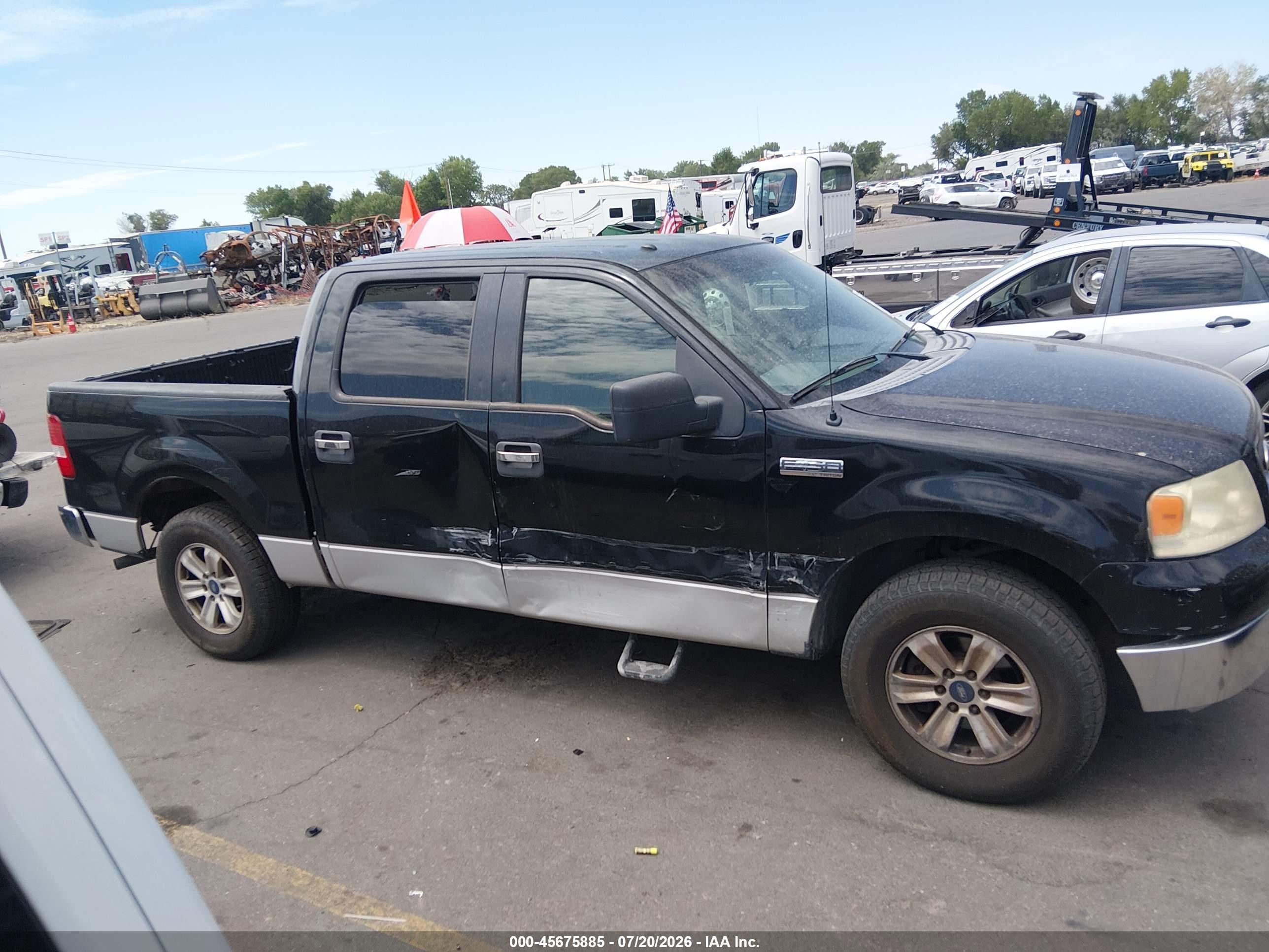 2006 Ford F-150 Xlt Black vin: 1FTRW12W76KC60244