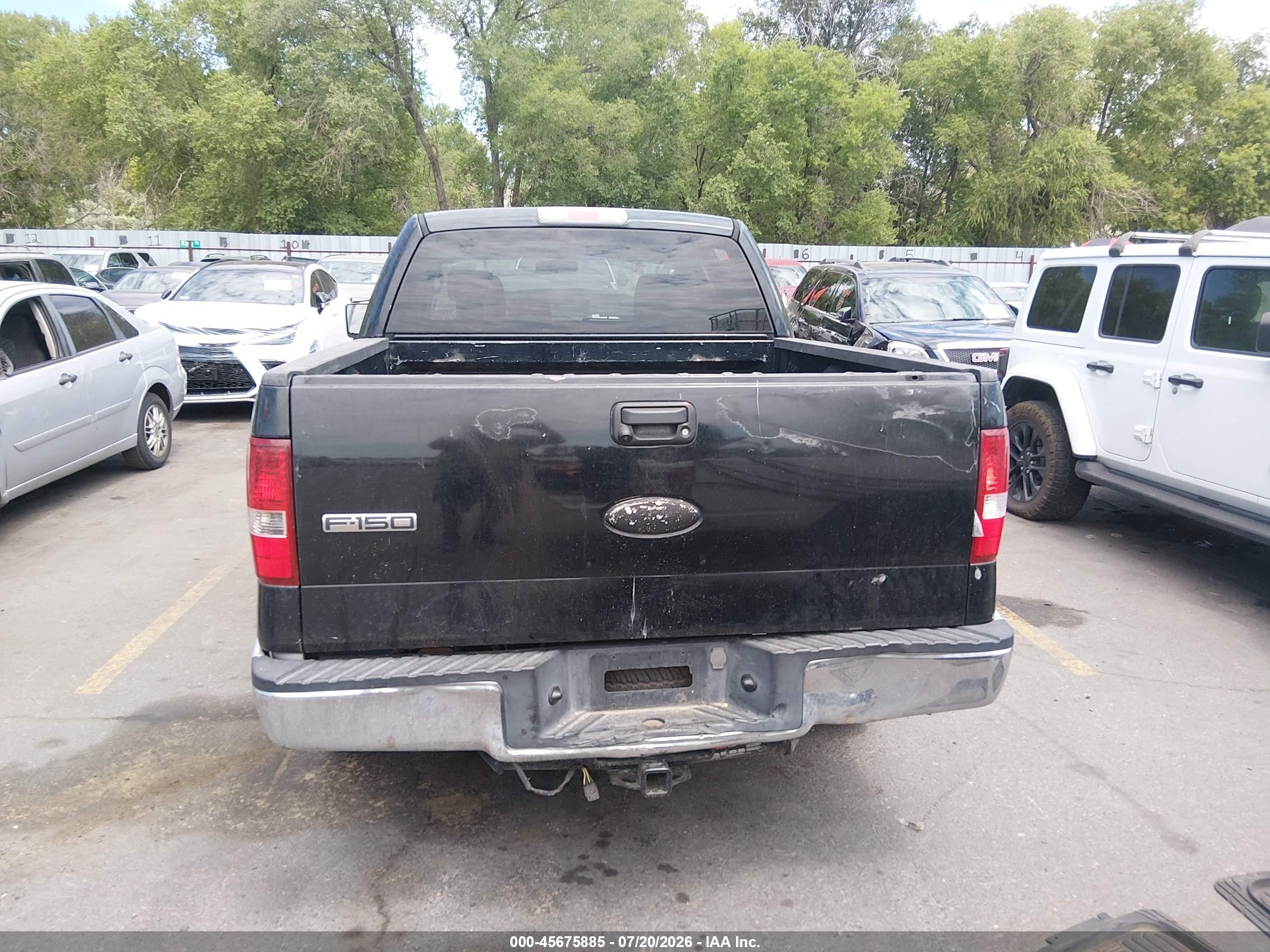 2006 Ford F-150 Xlt Black vin: 1FTRW12W76KC60244