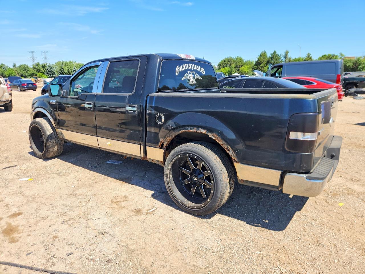 2006 Ford F150 Supercrew Black vin: 1FTRW12W76KD73255