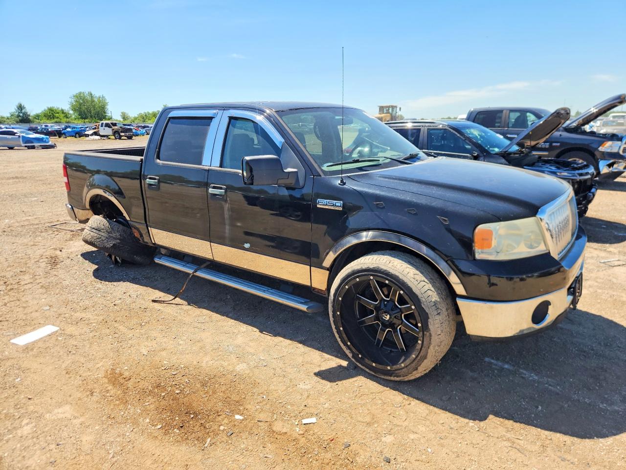 2006 Ford F150 Supercrew Black vin: 1FTRW12W76KD73255