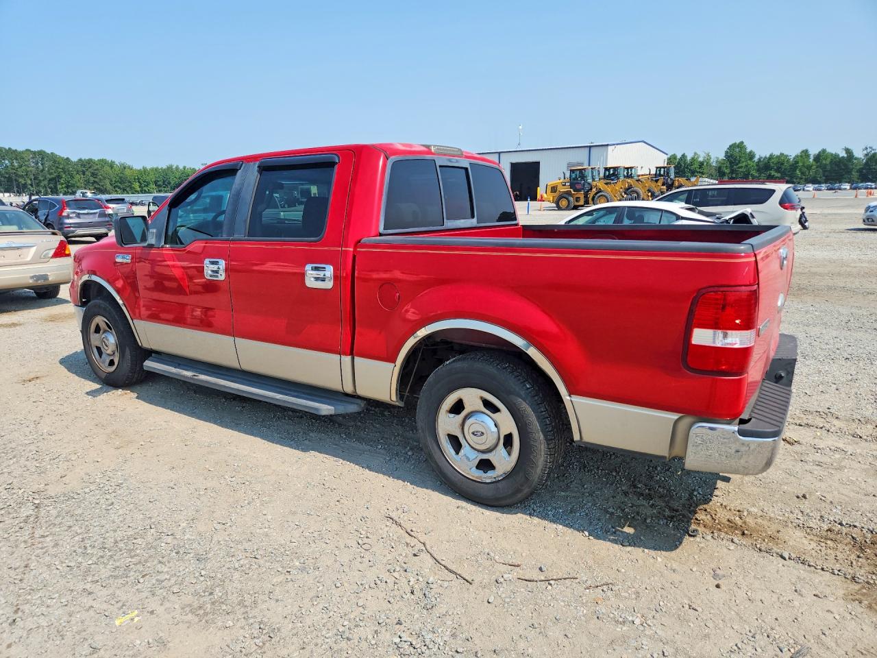 2007 Ford F150 Supercrew Red vin: 1FTRW12W77FA21772