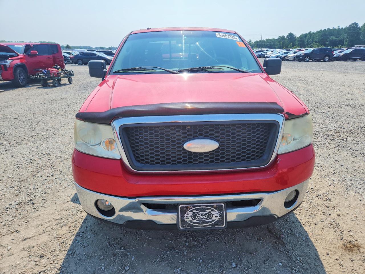2007 Ford F150 Supercrew Red vin: 1FTRW12W77FA21772