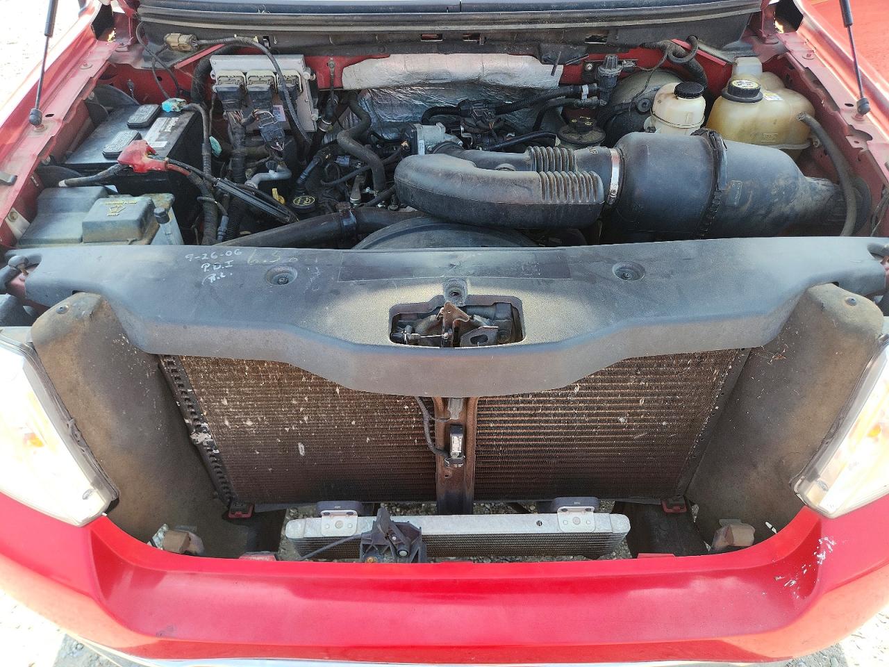 2007 Ford F150 Supercrew Red vin: 1FTRW12W77FA21772