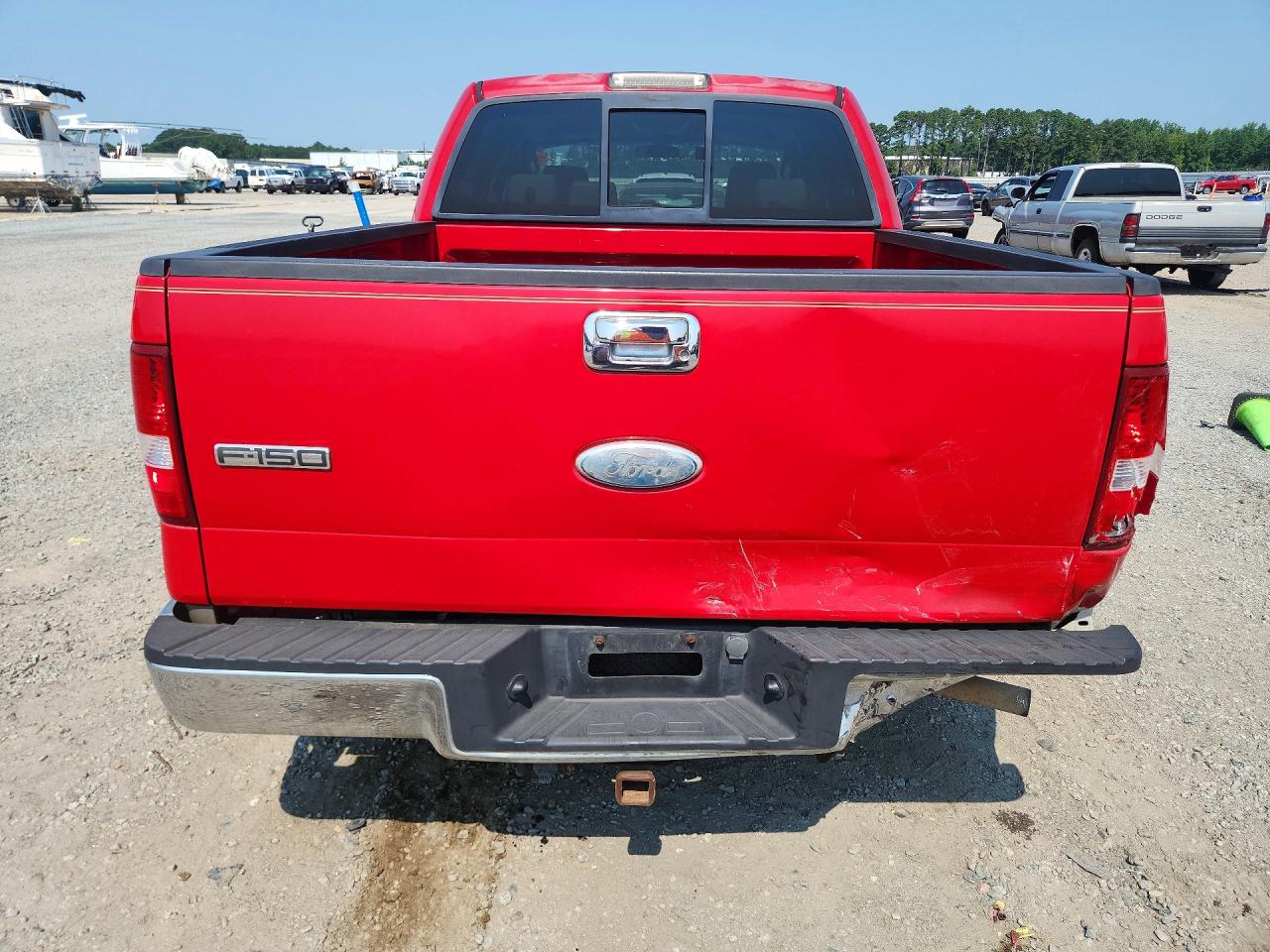 2007 Ford F150 Supercrew Red vin: 1FTRW12W77FA21772