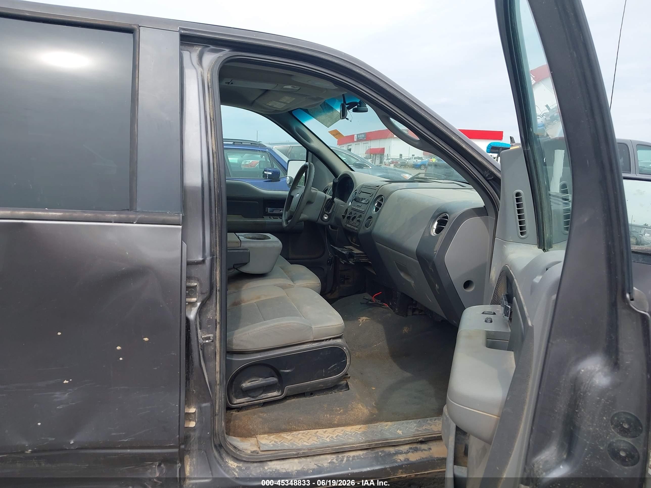 2007 Ford F-150 Xlt Gray vin: 1FTRW12W77KA80909