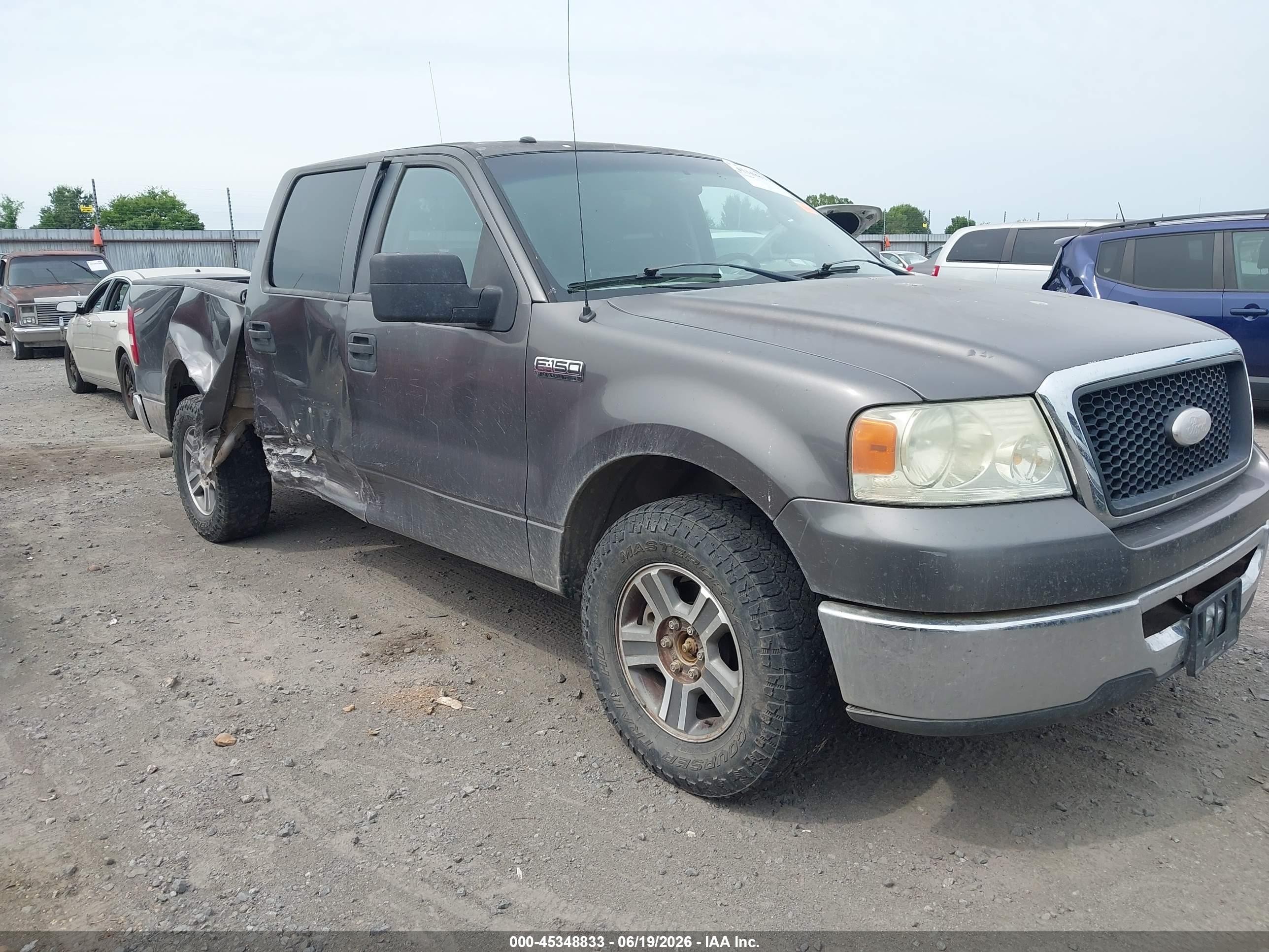 2007 Ford F-150 Xlt Gray vin: 1FTRW12W77KA80909