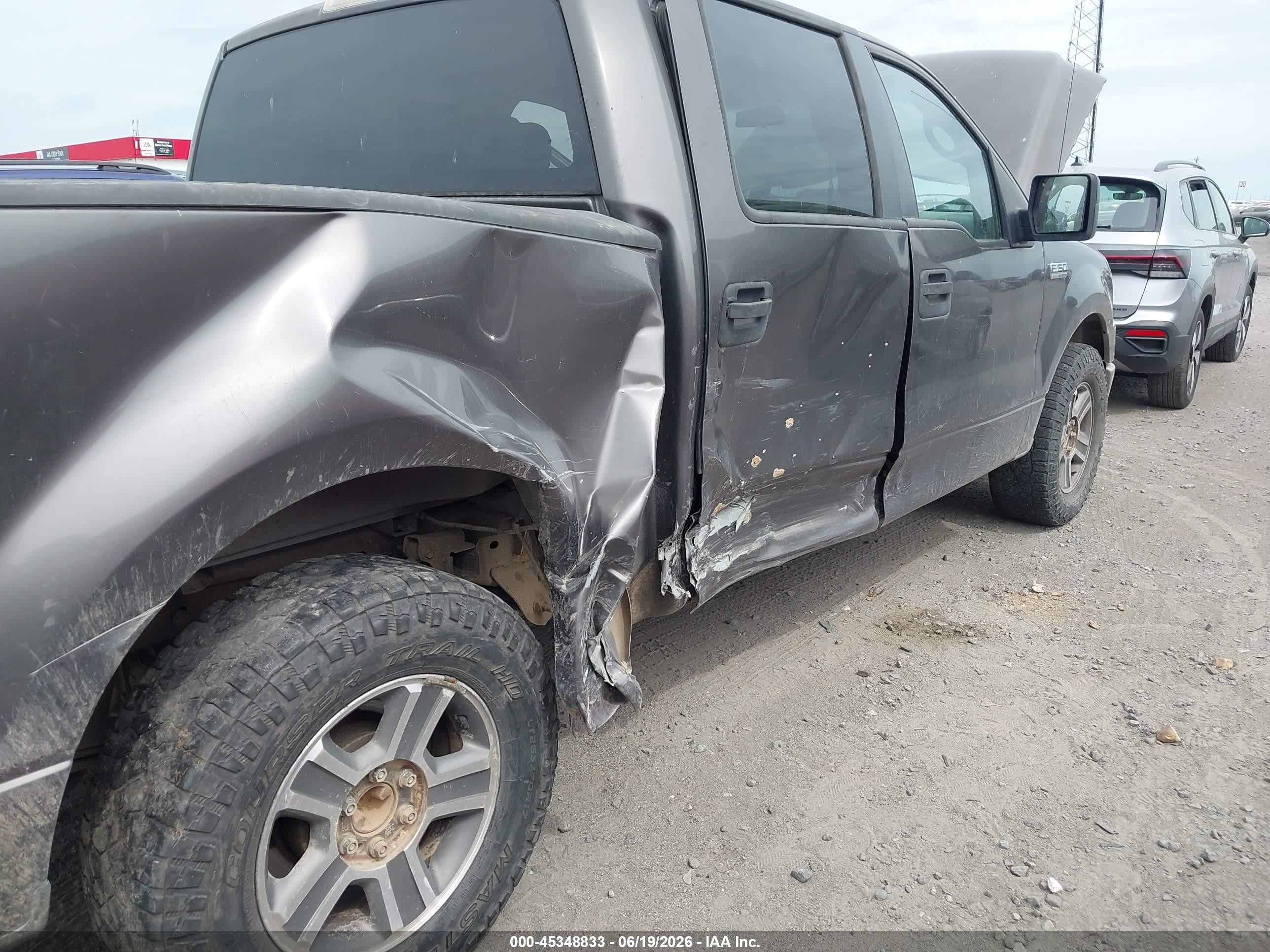 2007 Ford F-150 Xlt Gray vin: 1FTRW12W77KA80909
