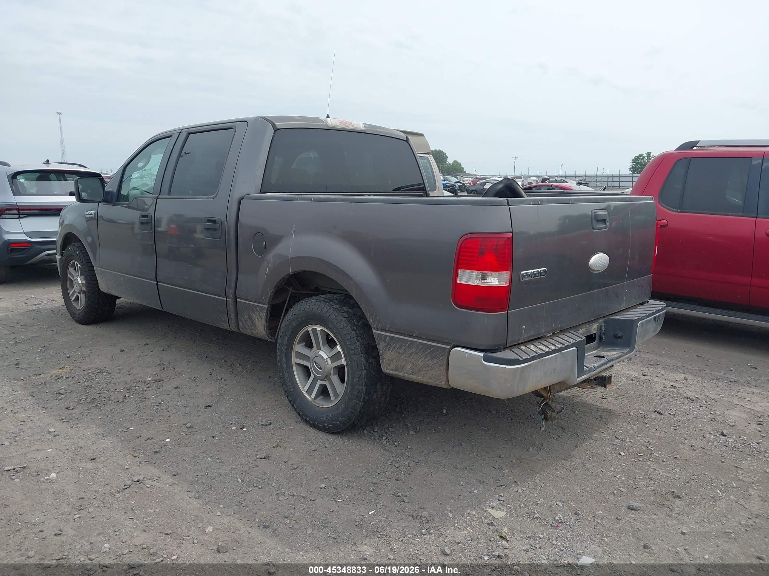 2007 Ford F-150 Xlt Gray vin: 1FTRW12W77KA80909