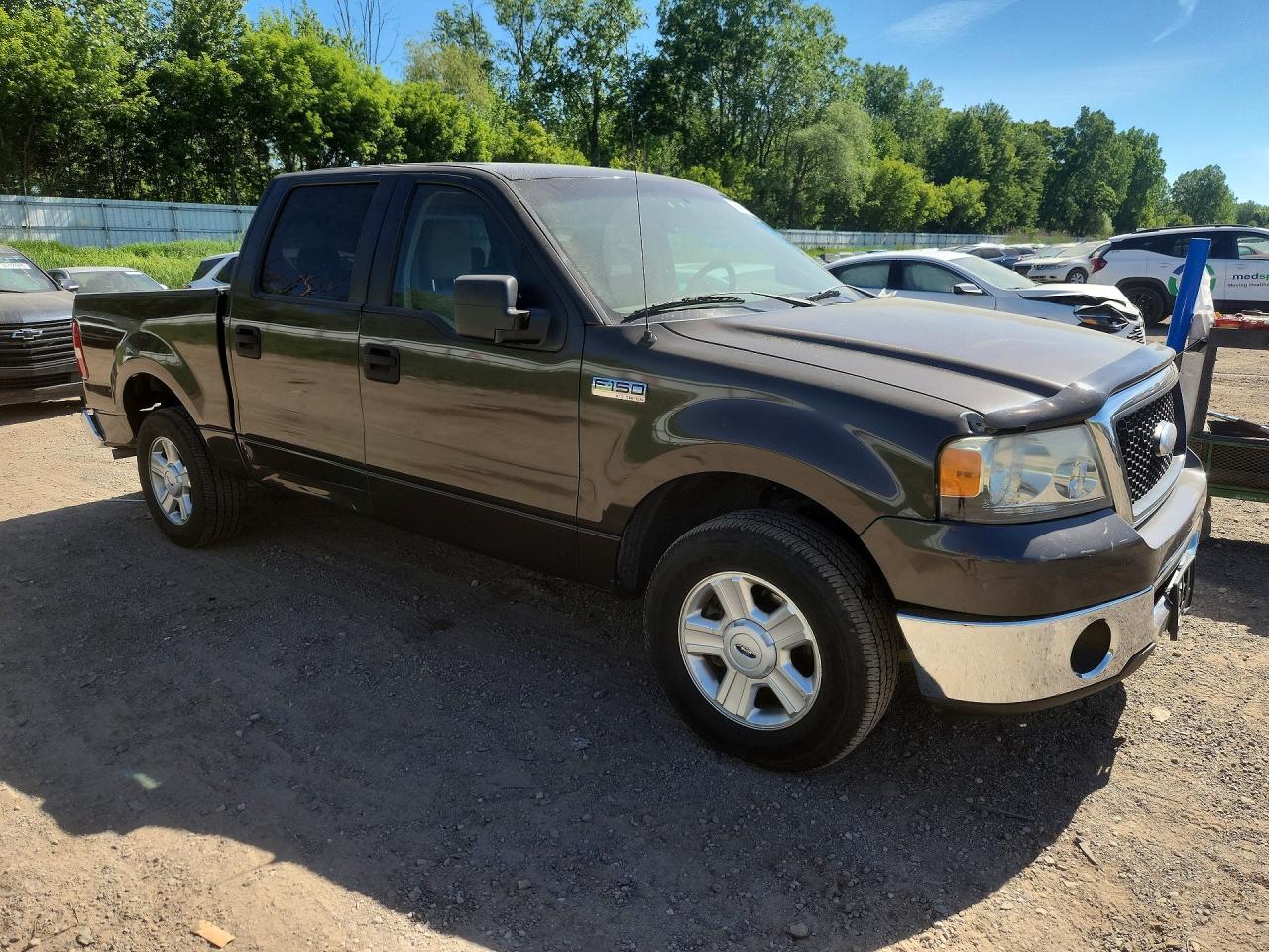 2007 Ford F150 Supercrew Black vin: 1FTRW12W77KB84591