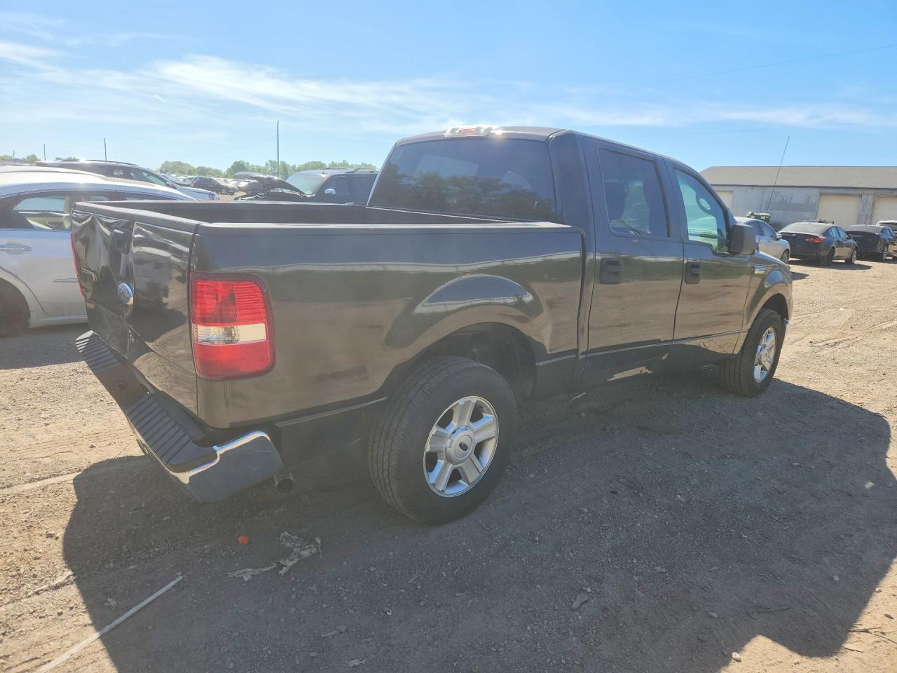 2007 Ford F150 Supercrew Black vin: 1FTRW12W77KB84591