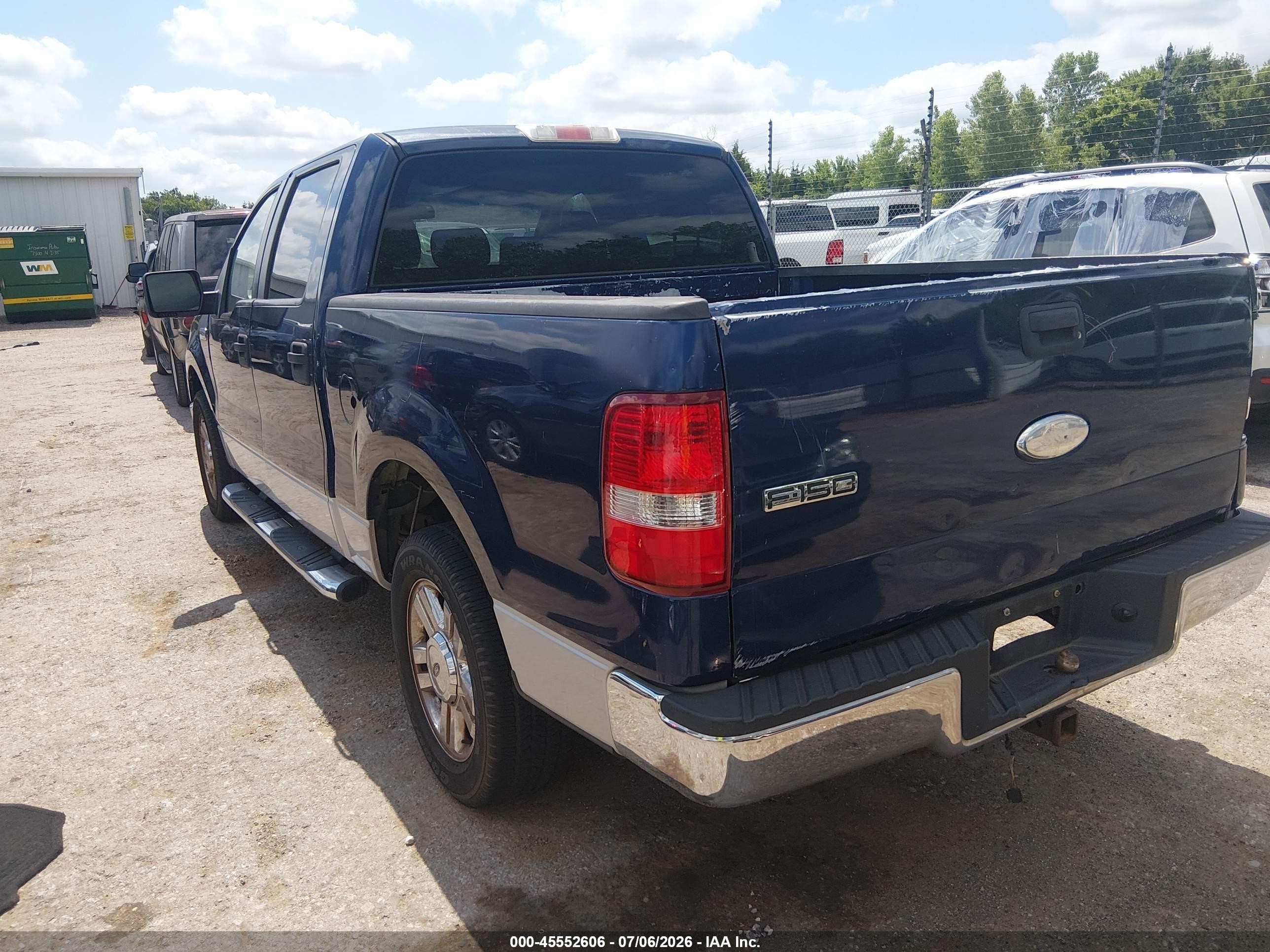 2007 Ford F-150 Xlt Blue vin: 1FTRW12W77KC58138