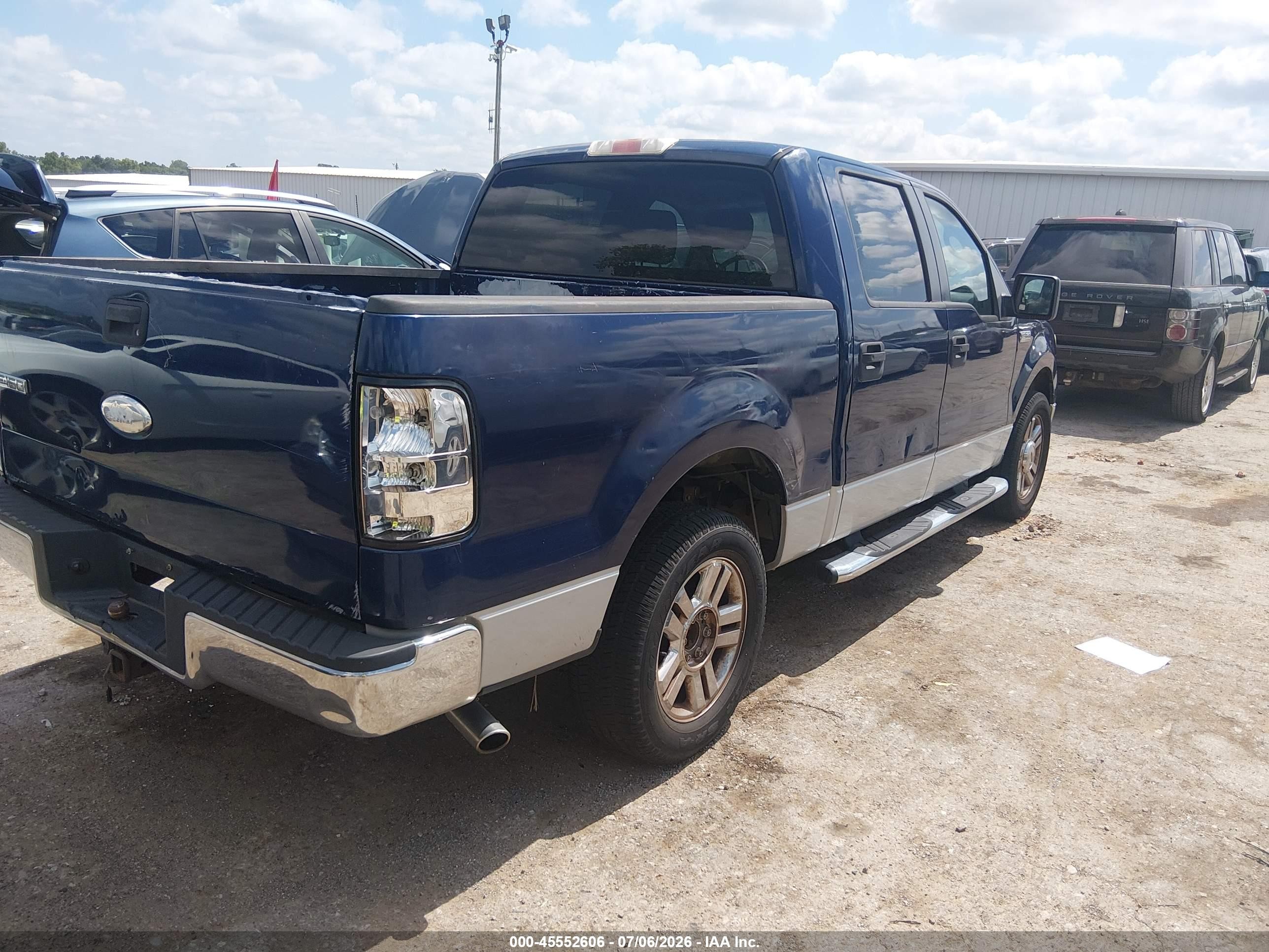 2007 Ford F-150 Xlt Blue vin: 1FTRW12W77KC58138