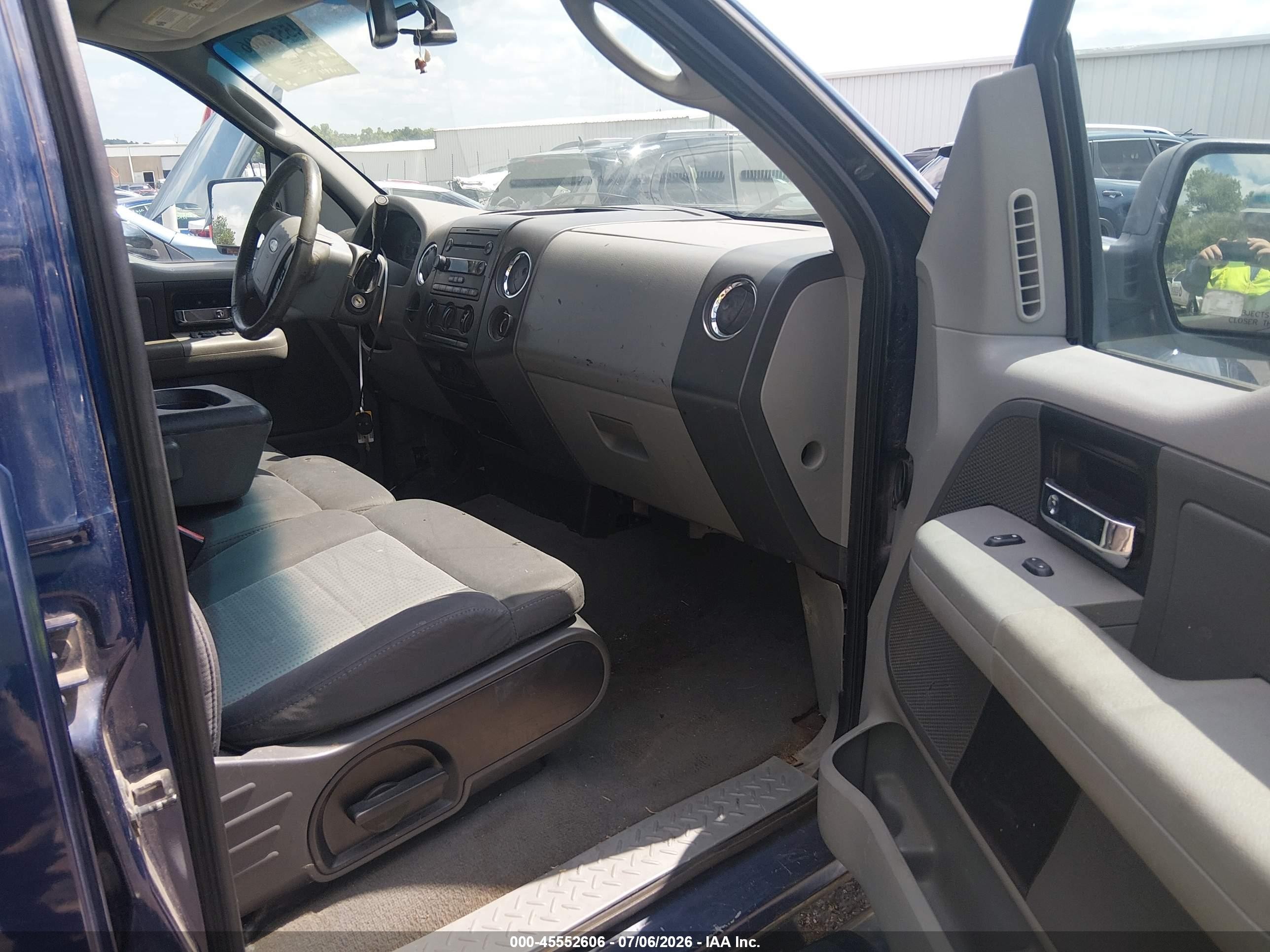 2007 Ford F-150 Xlt Blue vin: 1FTRW12W77KC58138