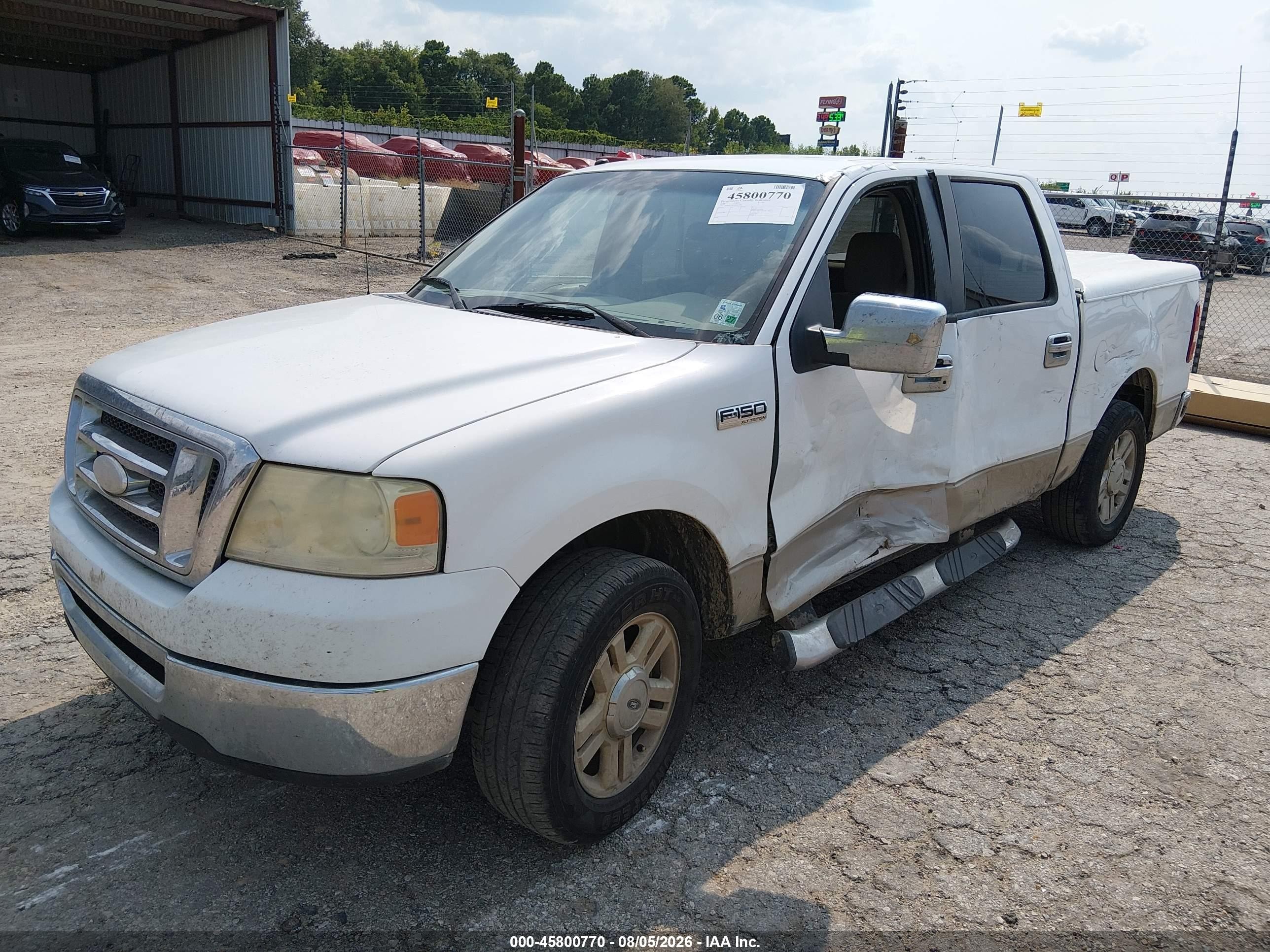 2008 Ford F-150 60th Anniversary/fx2/xl/xlt White vin: 1FTRW12W78FB44098