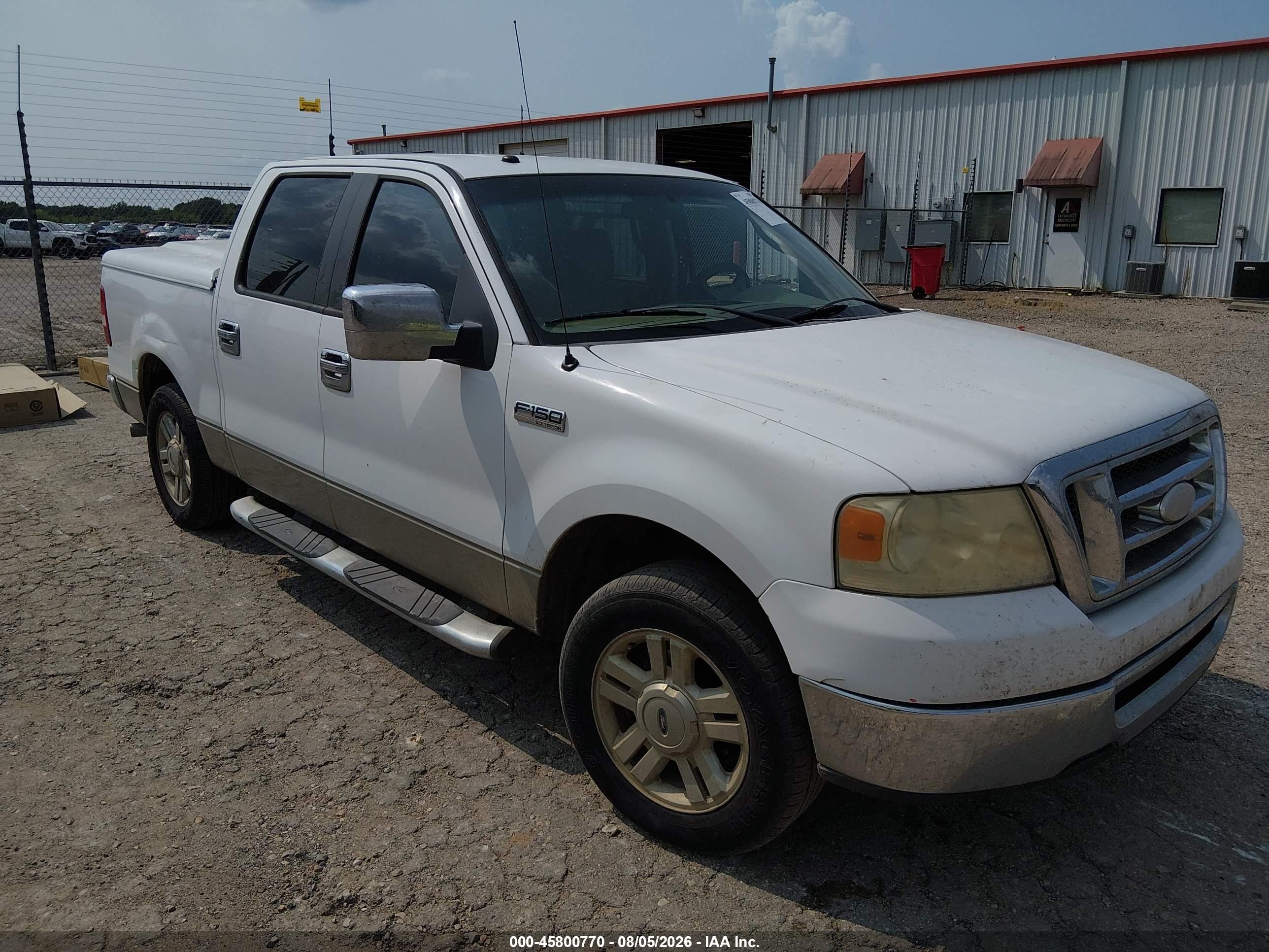 2008 Ford F-150 60th Anniversary/fx2/xl/xlt White vin: 1FTRW12W78FB44098