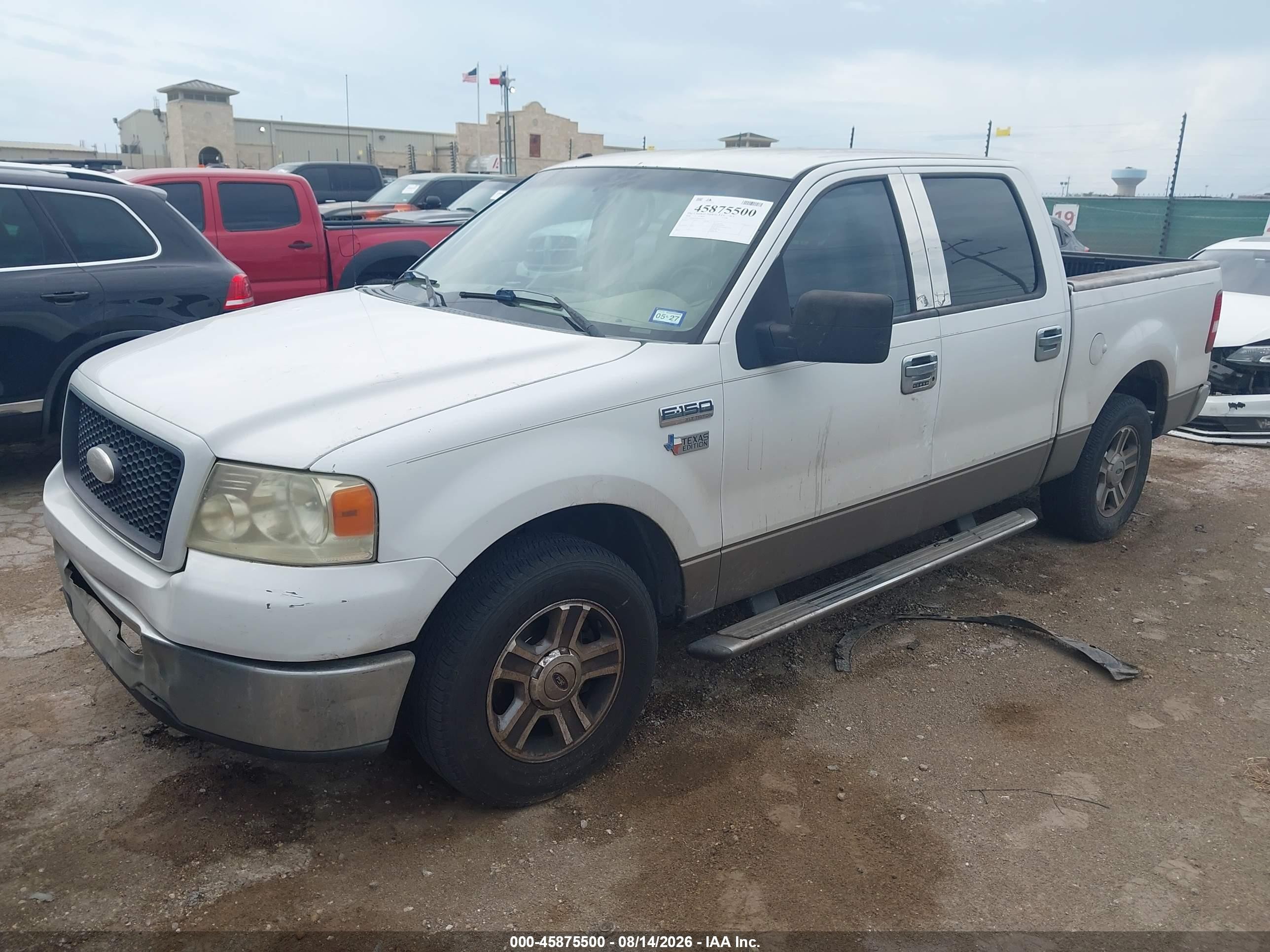 2006 Ford F-150 Xlt White vin: 1FTRW12W86FA60417