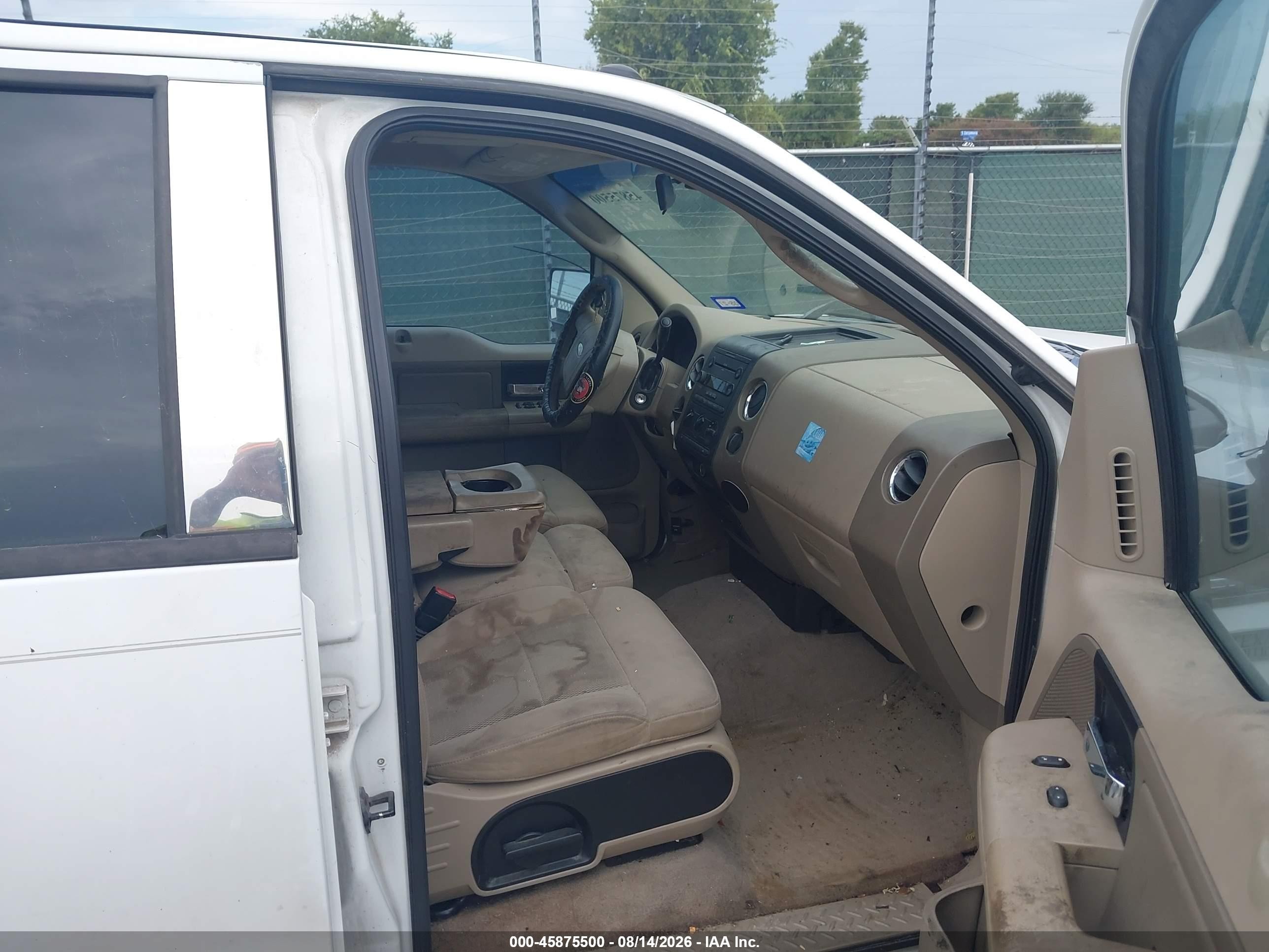 2006 Ford F-150 Xlt White vin: 1FTRW12W86FA60417