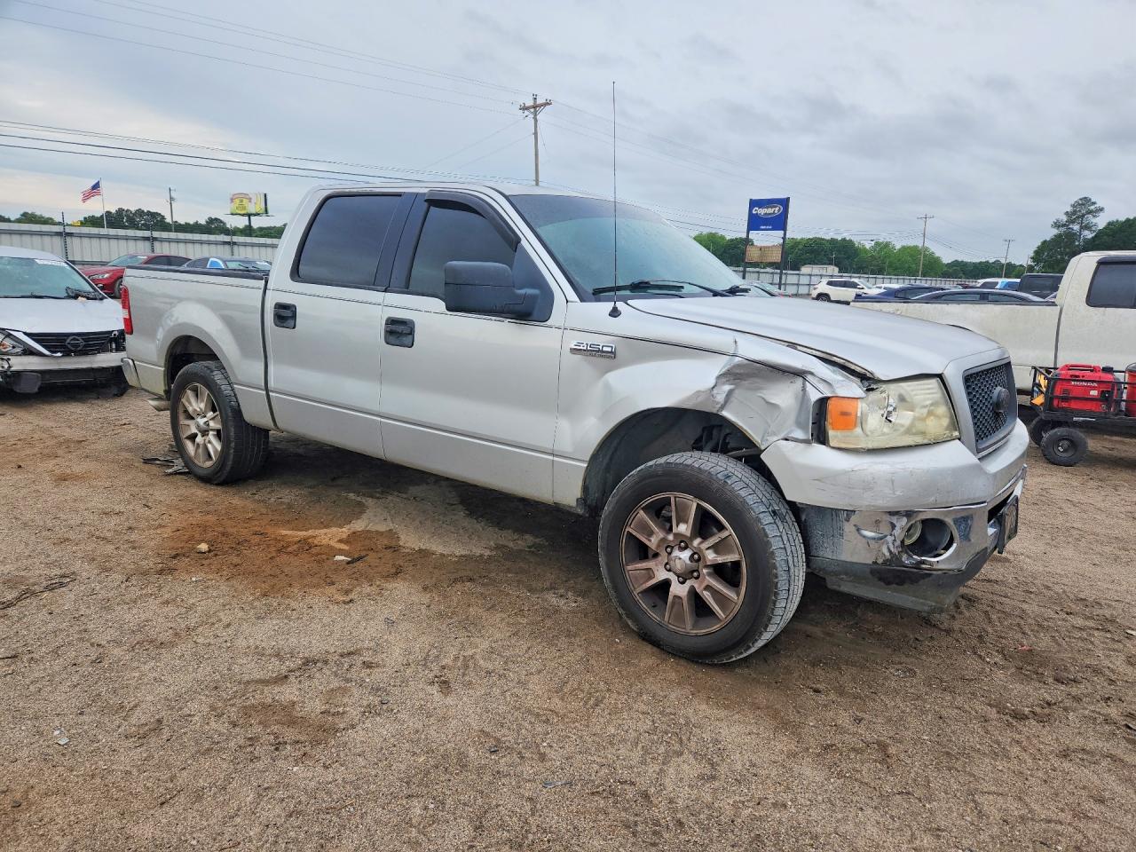 2006 Ford F150 Supercrew Silver vin: 1FTRW12W86FA74124