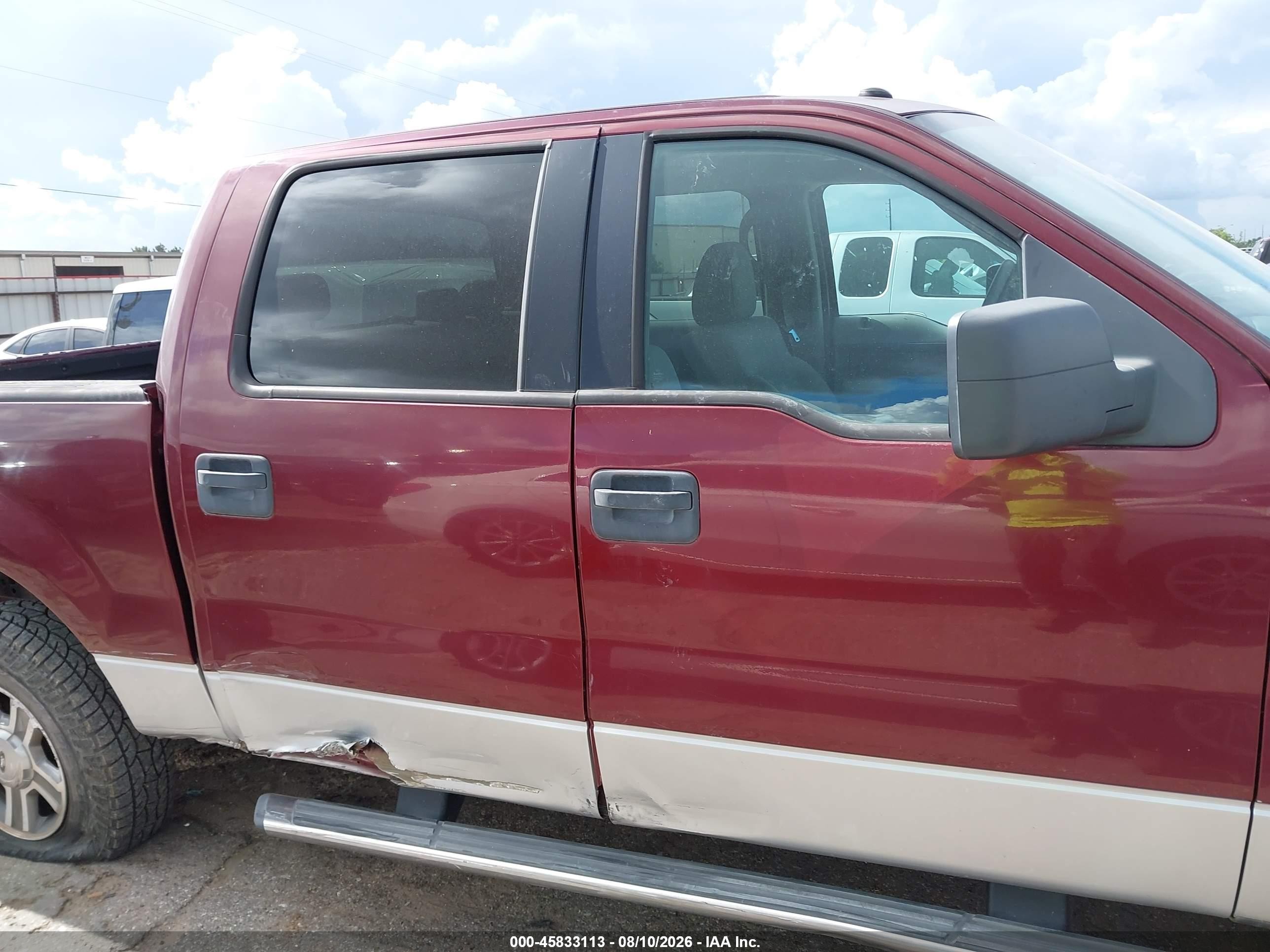2006 Ford F-150 Xlt Maroon vin: 1FTRW12W86FA95989