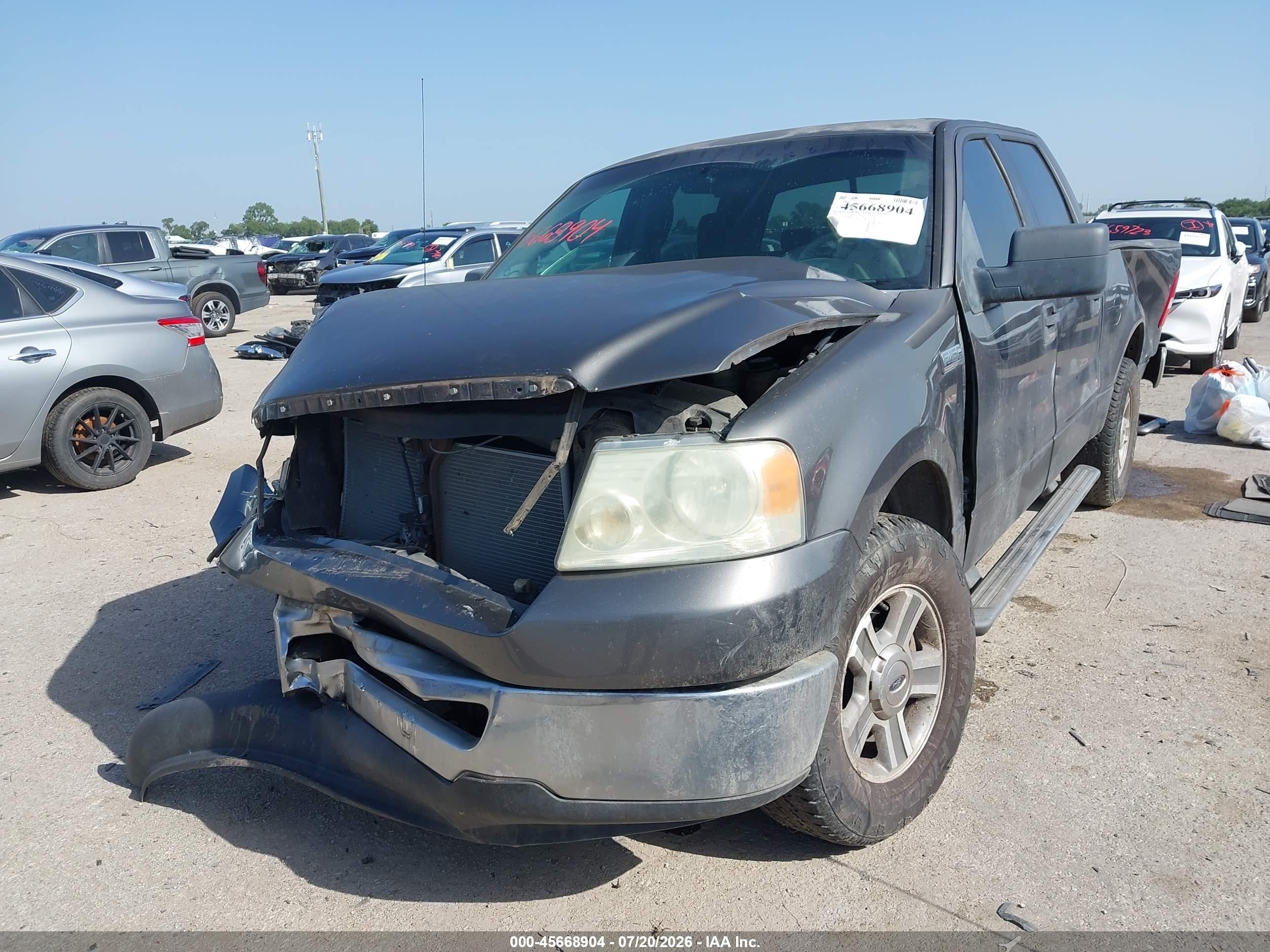 2006 Ford F-150 Xlt Gray vin: 1FTRW12W86FB37108
