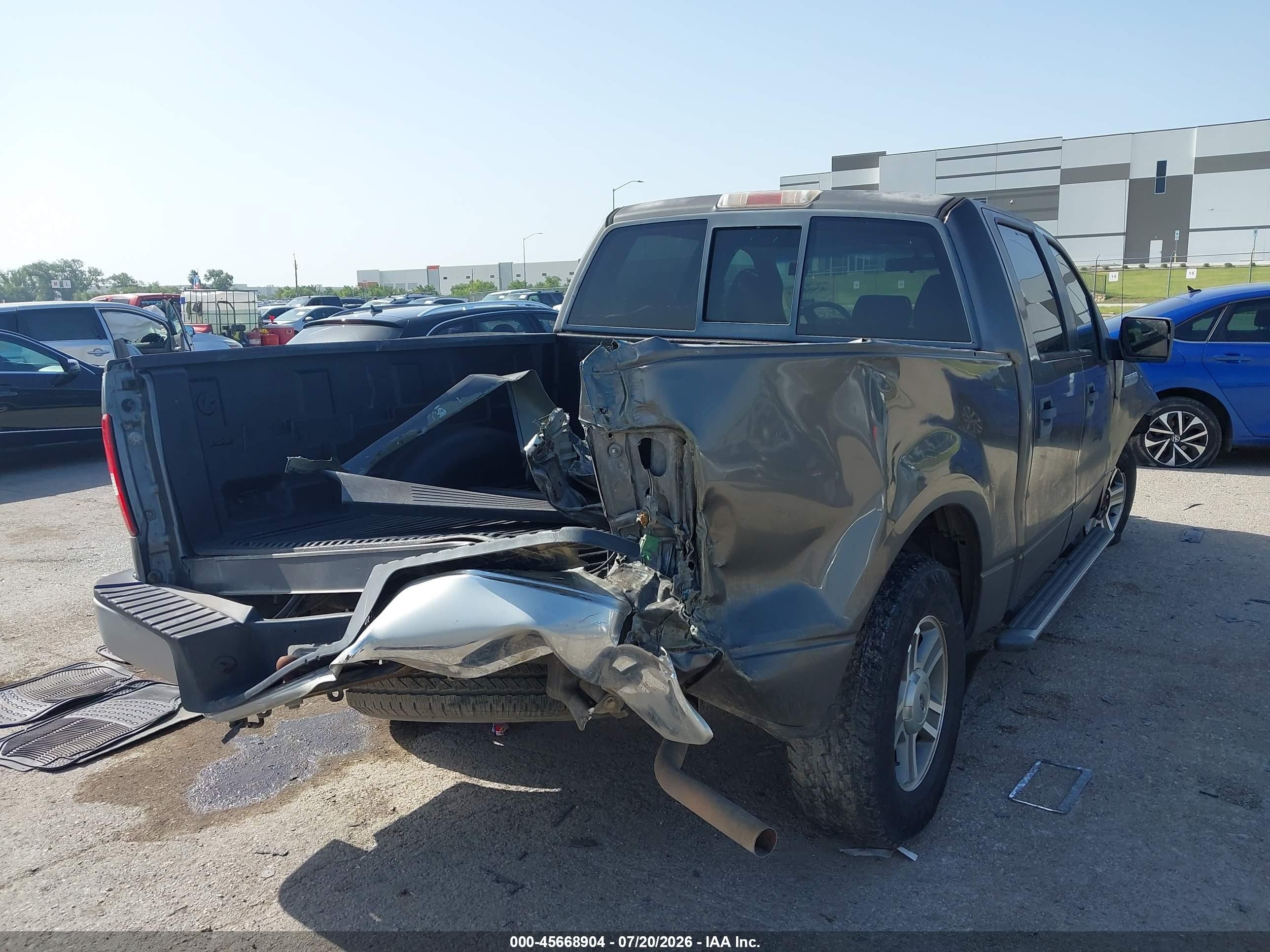 2006 Ford F-150 Xlt Gray vin: 1FTRW12W86FB37108